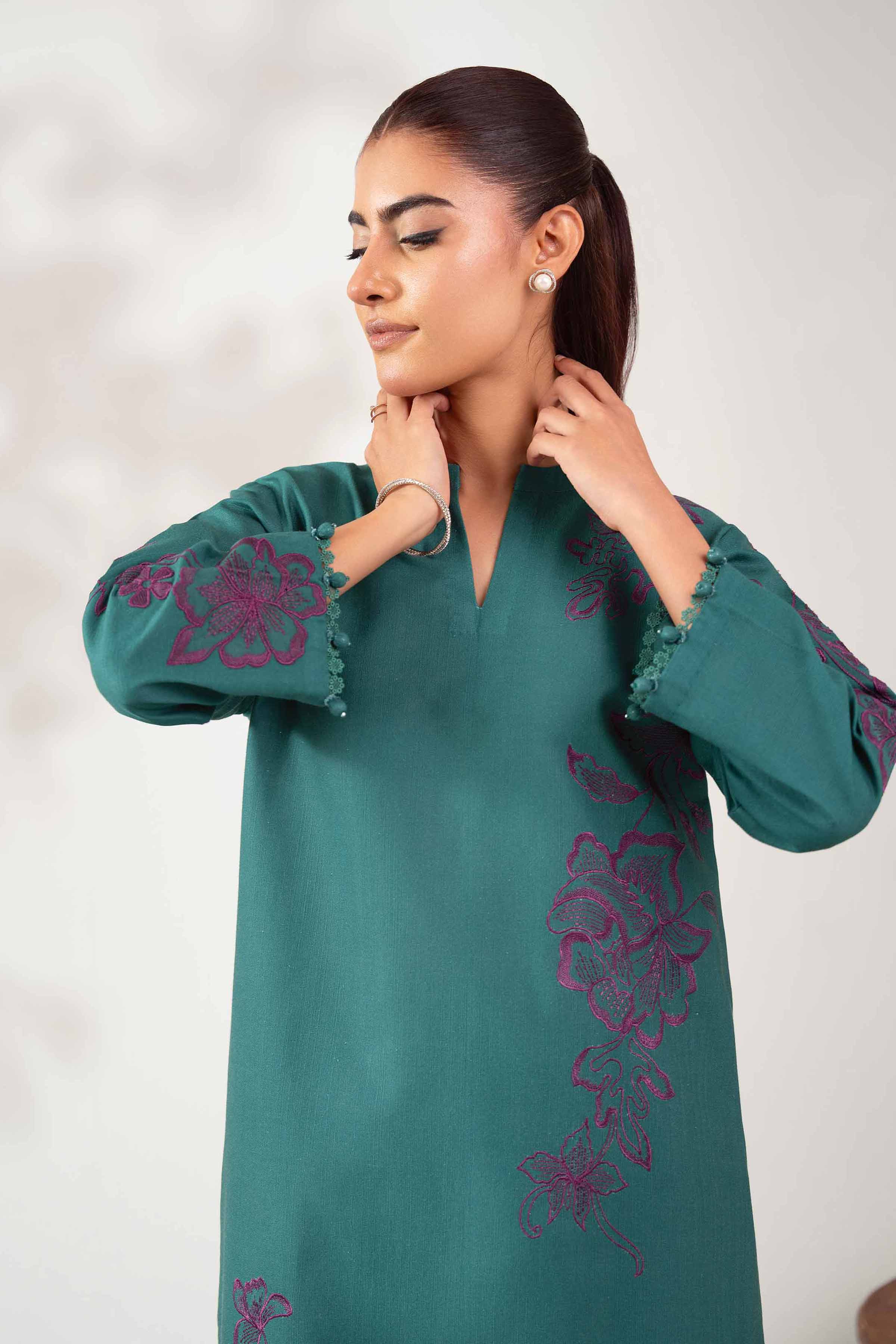 2 Piece - Printed Embroidered Suit - 42502486 for Women - Unstitched Collection | Nishat | Shop Online