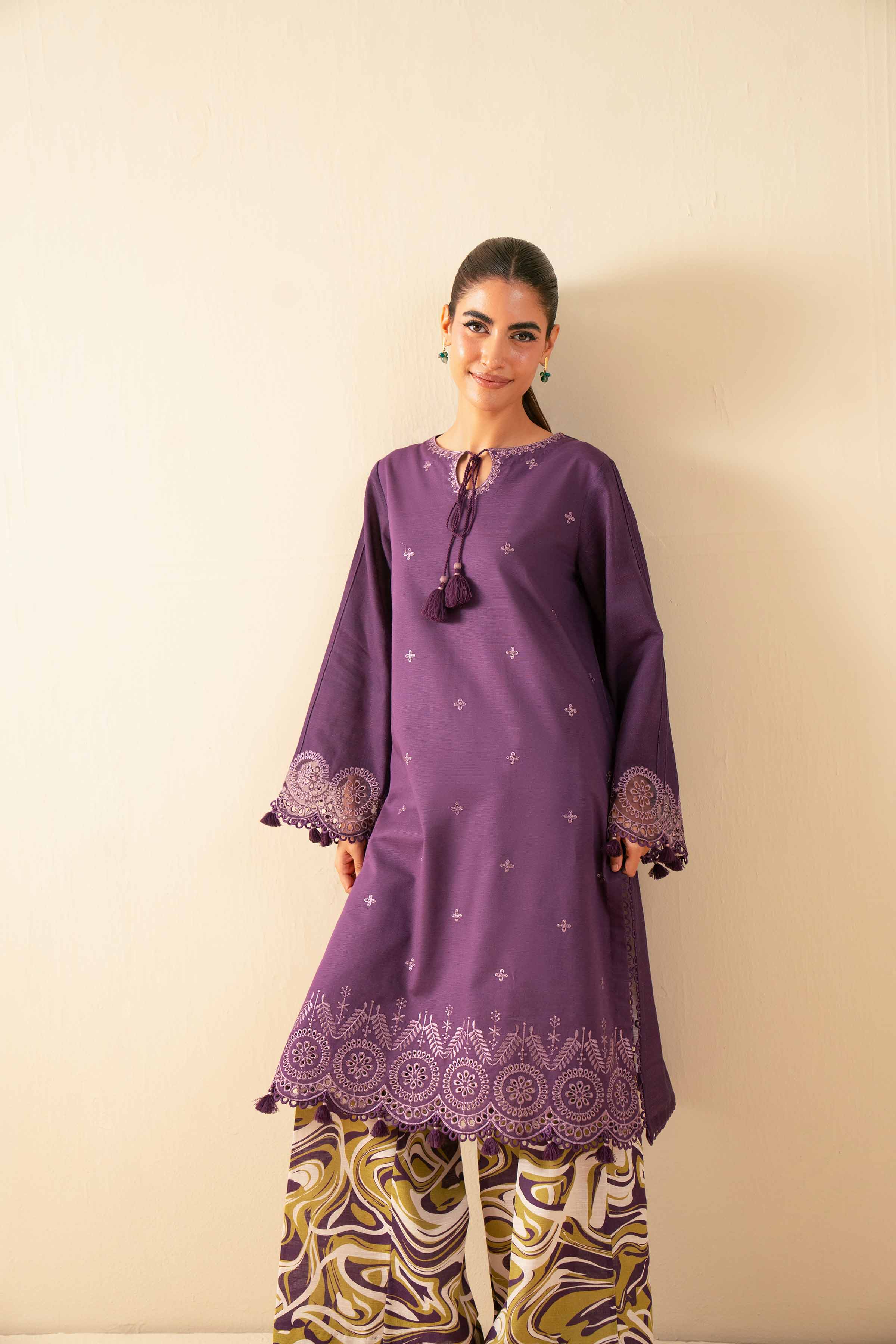 2 Piece - Printed Embroidered Suit - 42502488 for Women - Unstitched Collection | Nishat | Shop Online