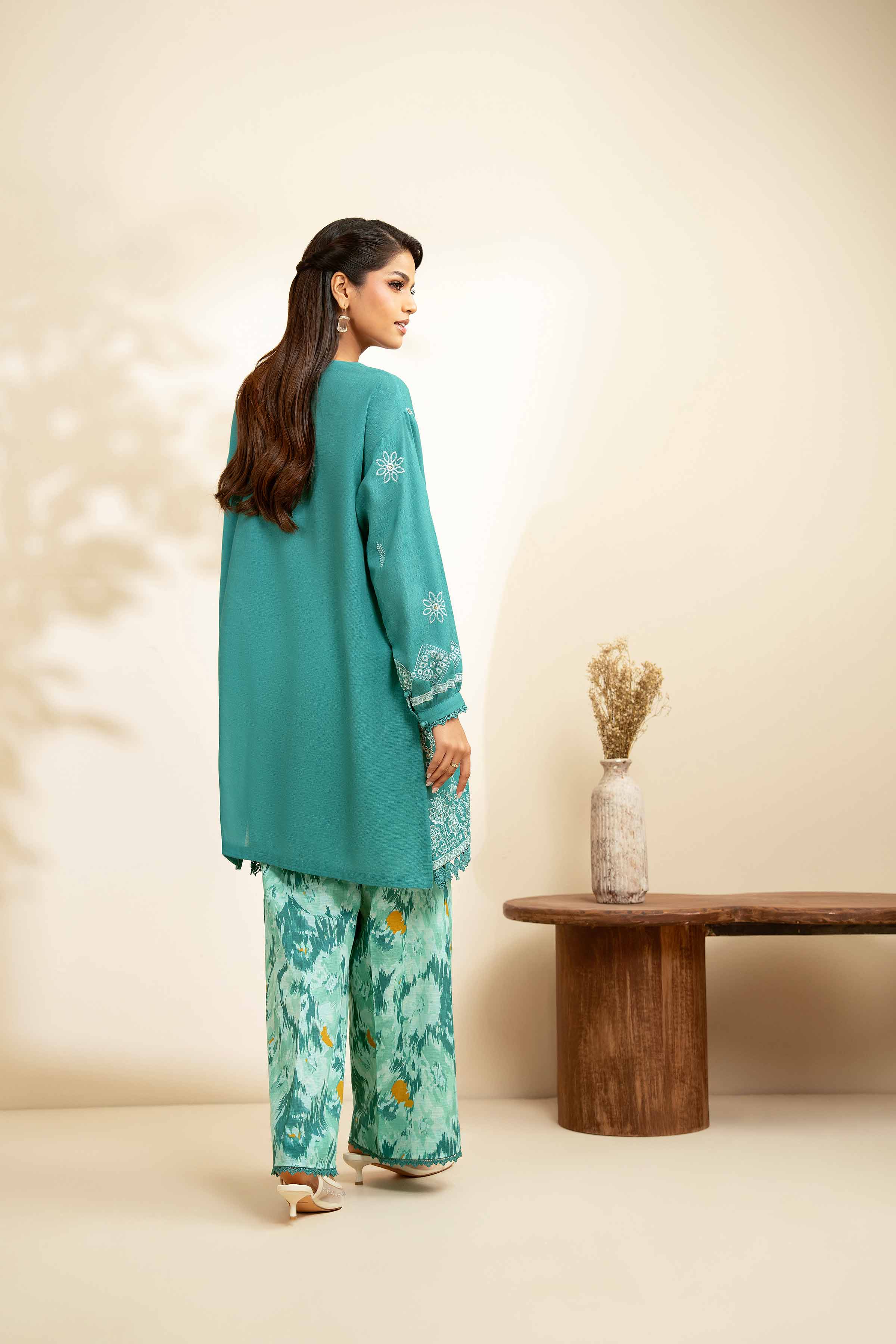 2 Piece - Printed Embroidered Suit - 42502489 for Women - Unstitched Collection | Nishat | Shop Online