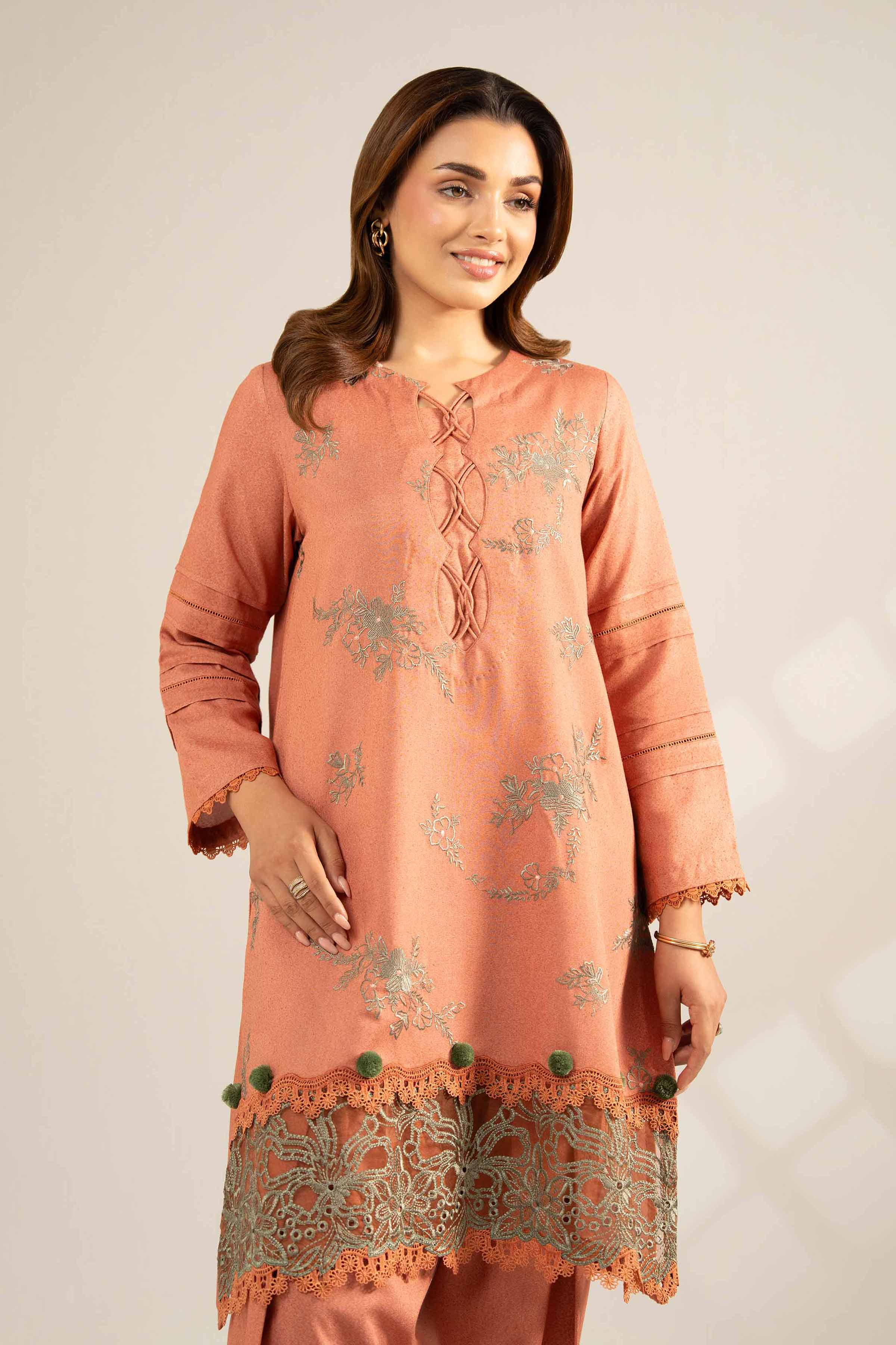 2 Piece - Embroidered Suit - 42502504 for Women - Unstitched Collection | Nishat | Shop Online