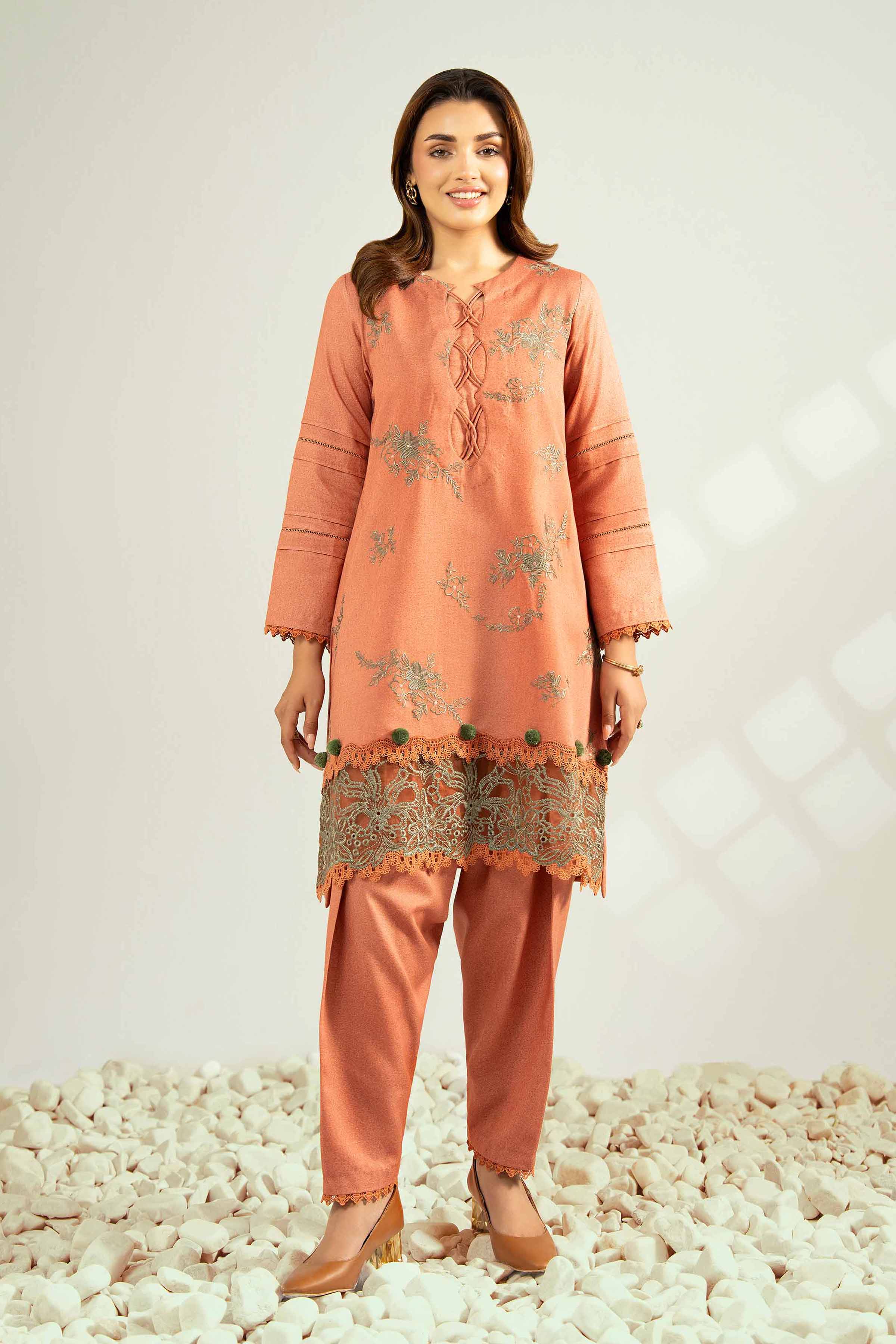 2 Piece - Embroidered Suit - 42502504 for Women - Unstitched Collection | Nishat | Shop Online