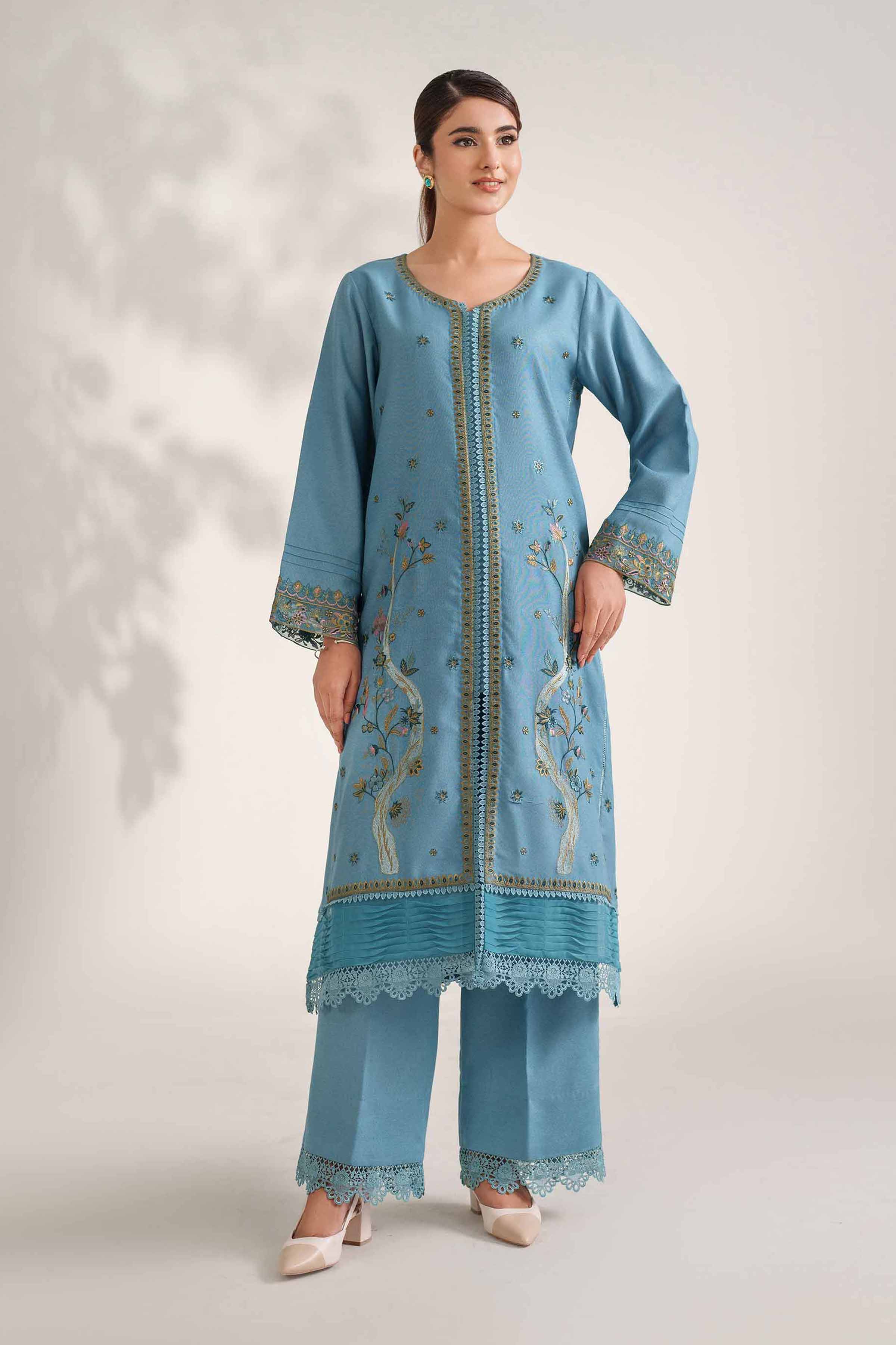 2 Piece - Embroidered Suit - 42502505 for Women - Unstitched Collection | Nishat | Shop Online