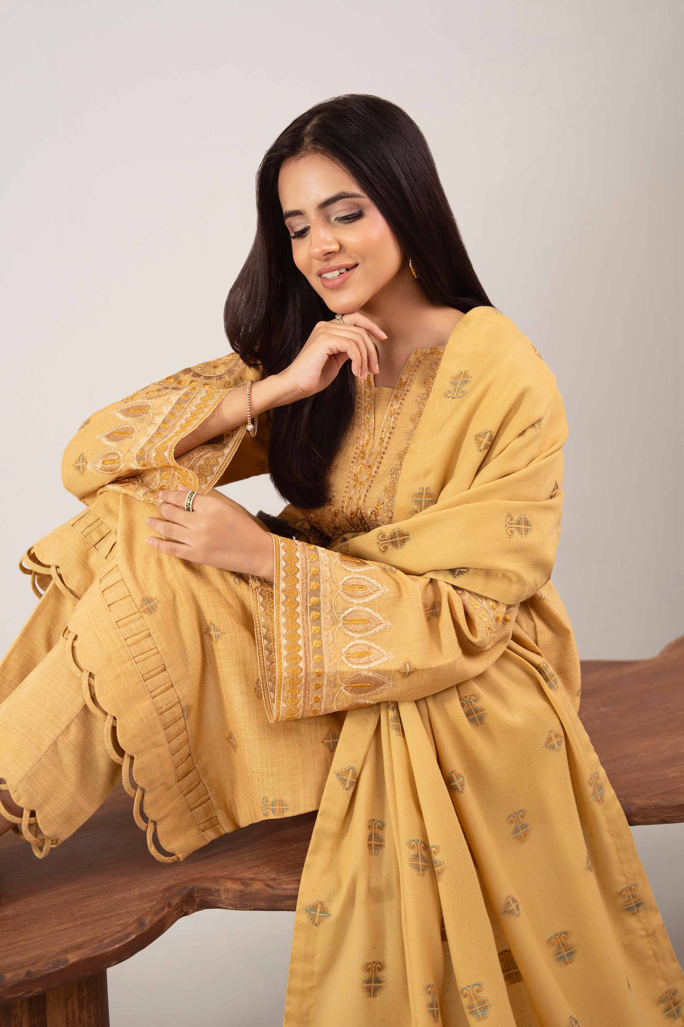 3 Piece - Printed Embroidered Suit - 42502514 for Women - Unstitched Collection | Nishat | Shop Online