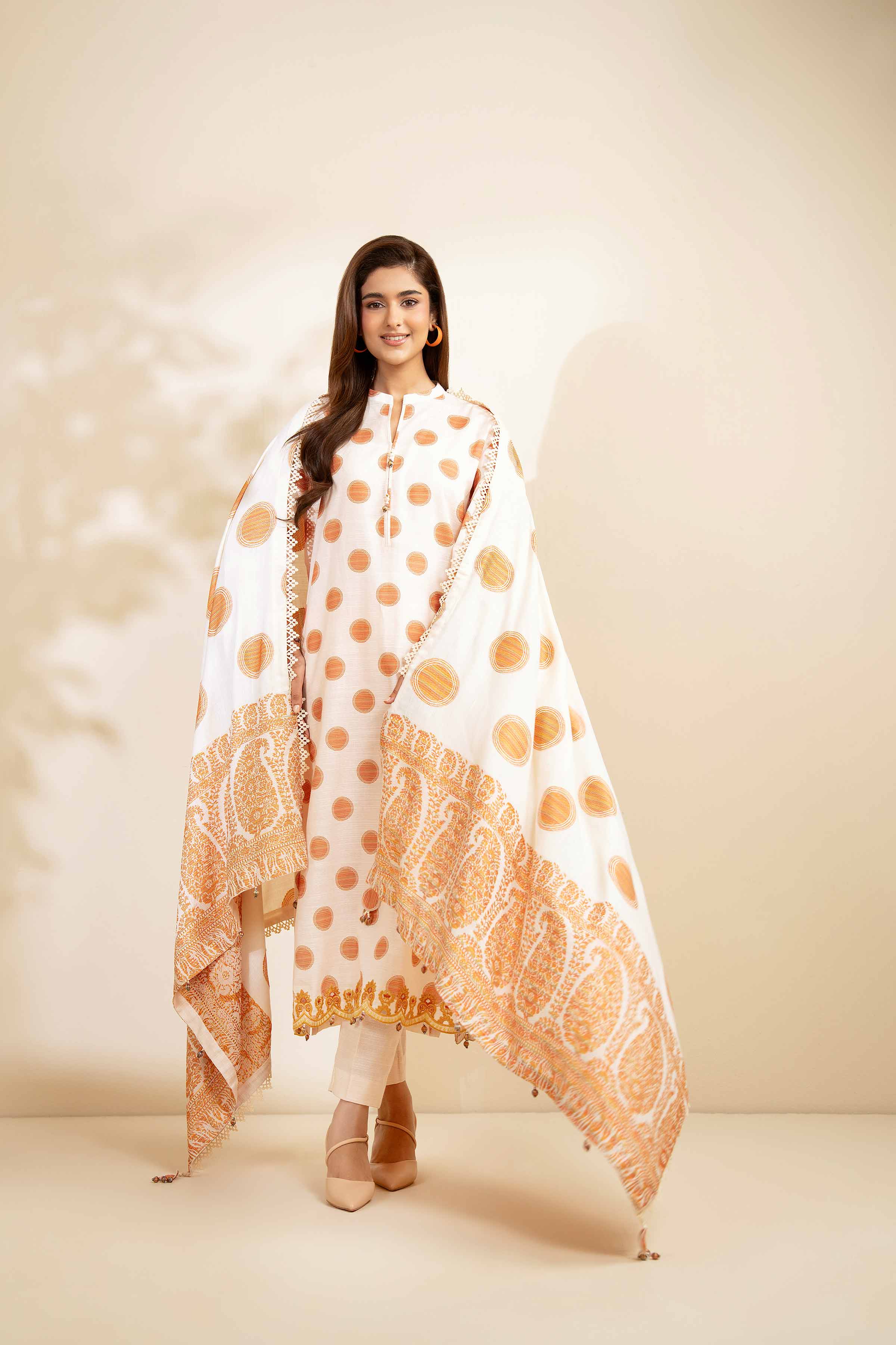 3 Piece - Printed Embroidered Suit - 42502515 for Women - Unstitched Collection | Nishat | Shop Online