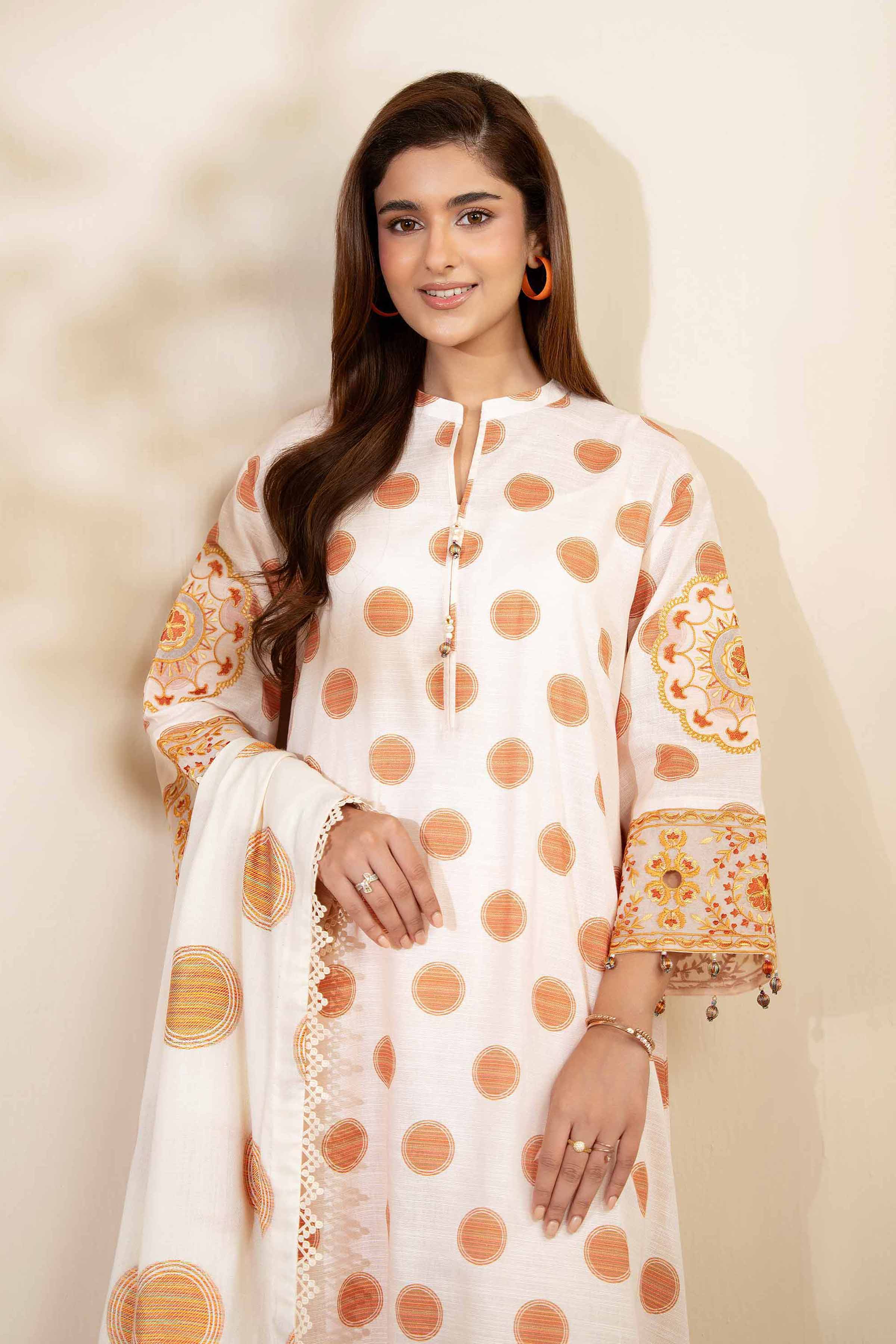 3 Piece - Printed Embroidered Suit - 42502515 for Women - Unstitched Collection | Nishat | Shop Online