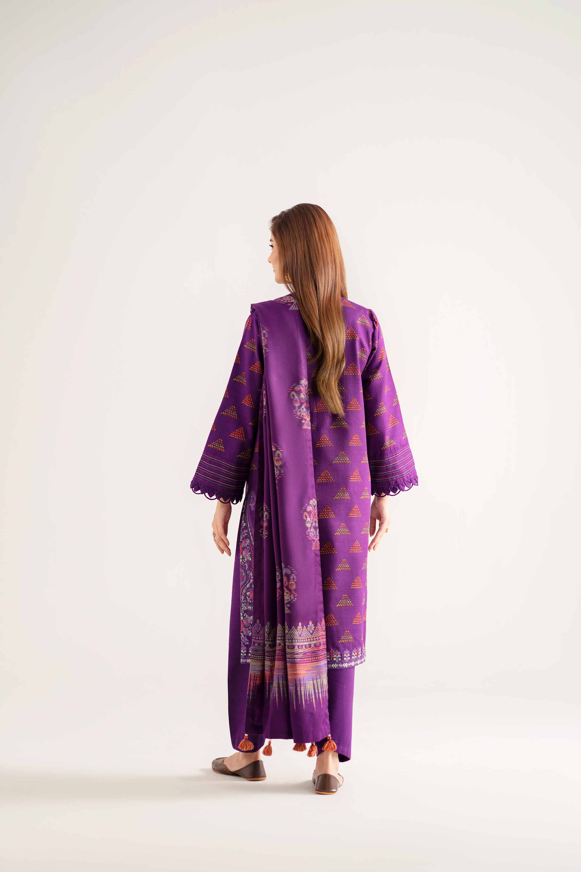 3 Piece - Printed Embroidered Suit - 42502516 for Women - Unstitched Collection | Nishat | Shop Online