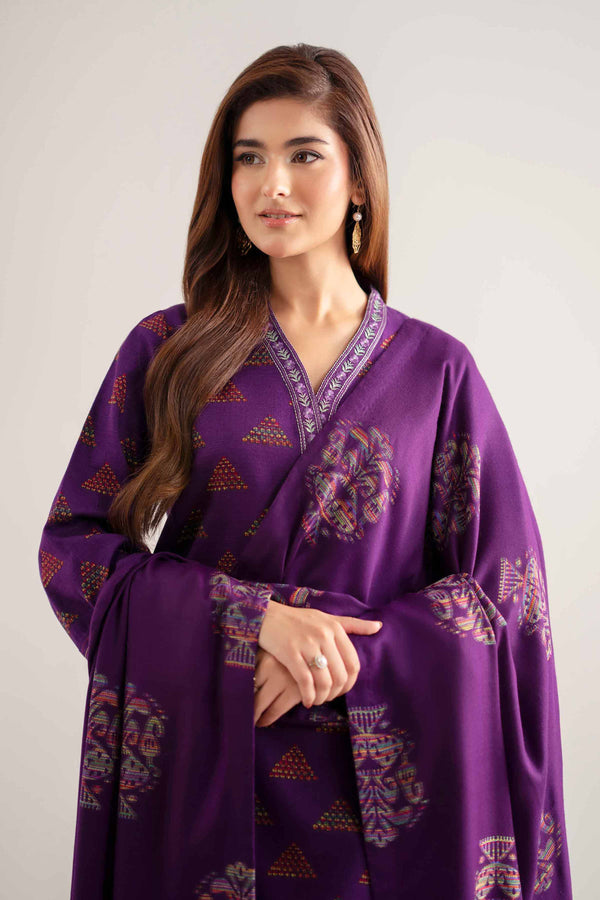 3 Piece - Printed Embroidered Suit - 42502516 for Women - Unstitched Collection | Nishat | Shop Online