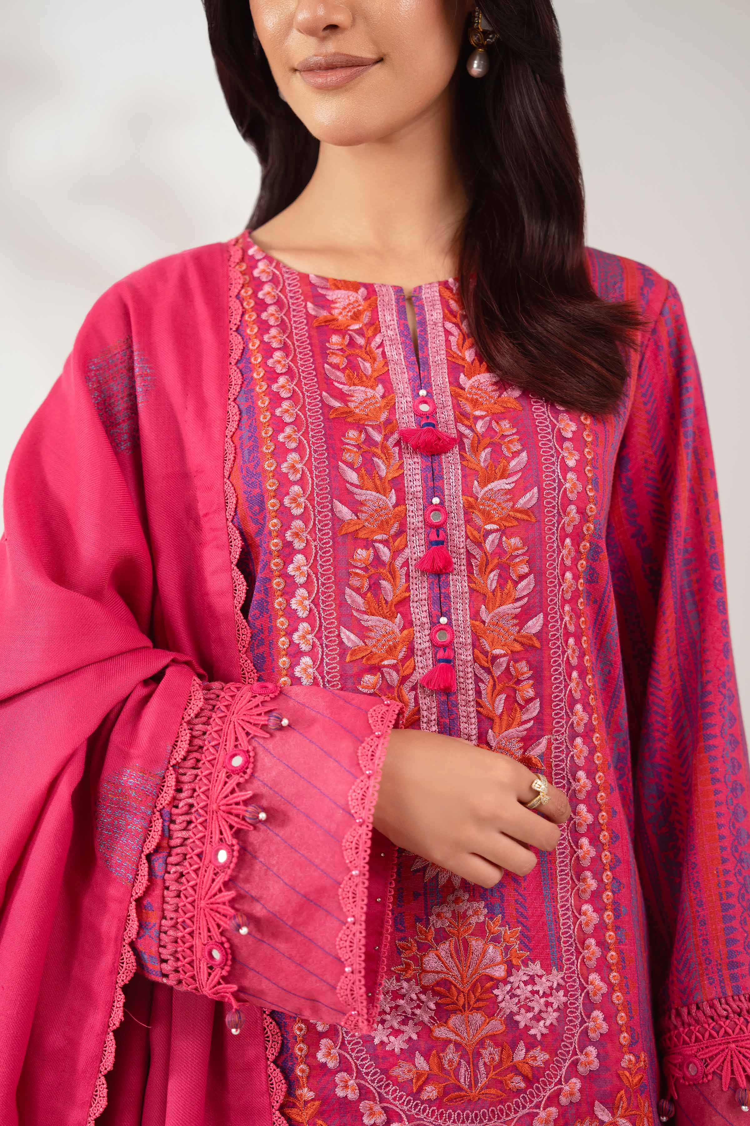 3 Piece - Printed Embroidered Suit - 42502517 for Women - Unstitched Collection | Nishat | Shop Online