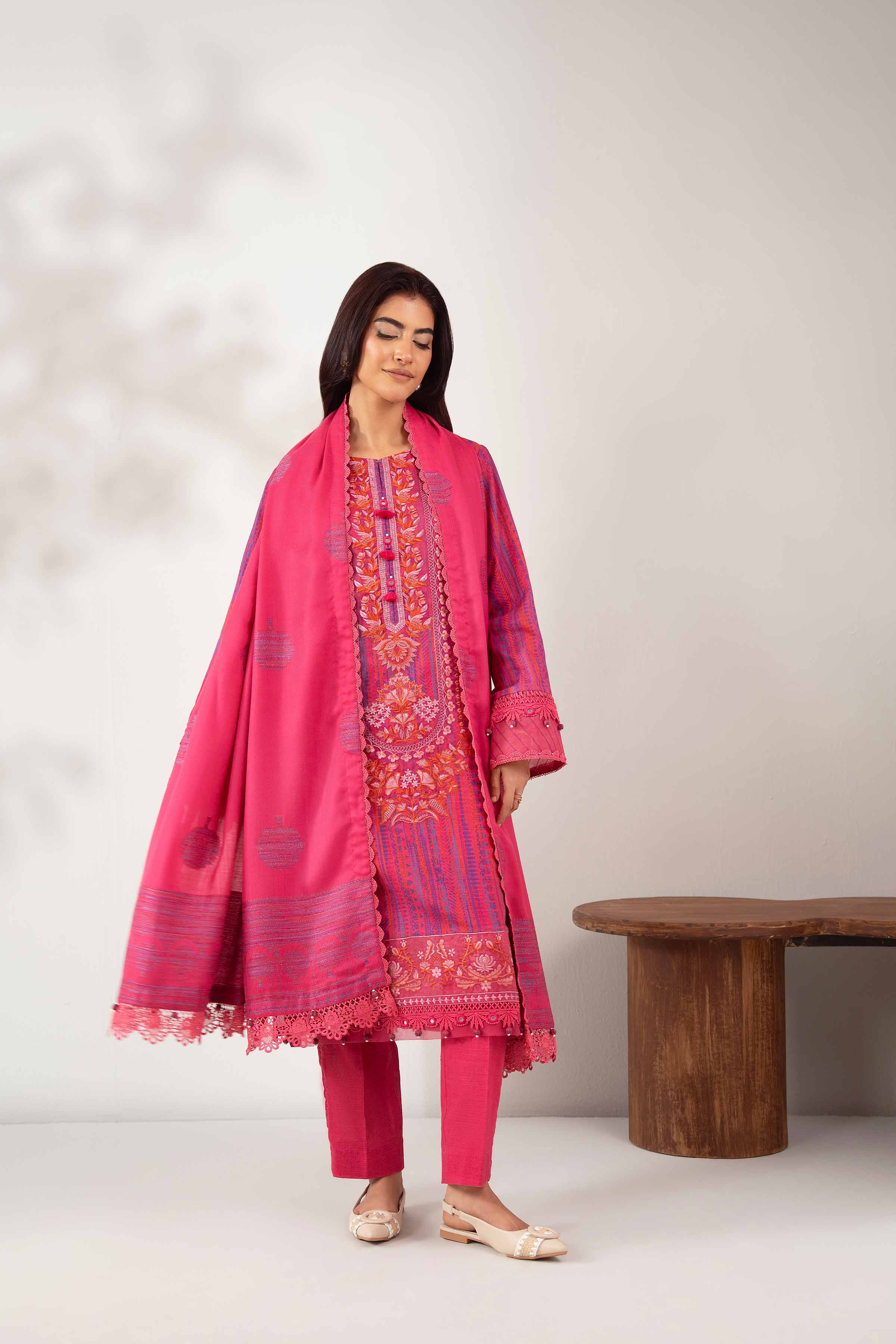 3 Piece - Printed Embroidered Suit - 42502517 for Women - Unstitched Collection | Nishat | Shop Online