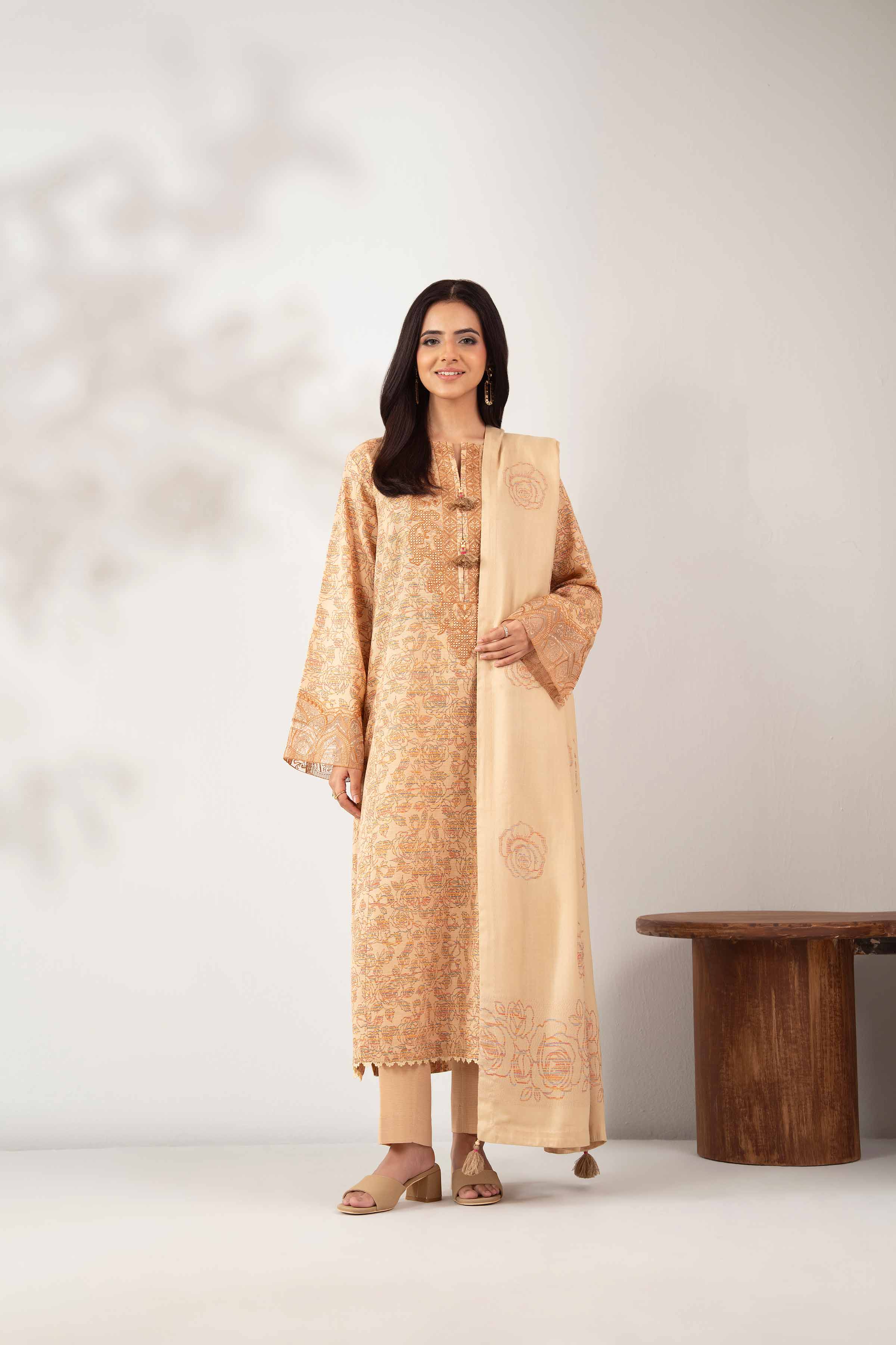 3 Piece - Printed Embroidered Suit - 42502518 for Women - Unstitched Collection | Nishat | Shop Online