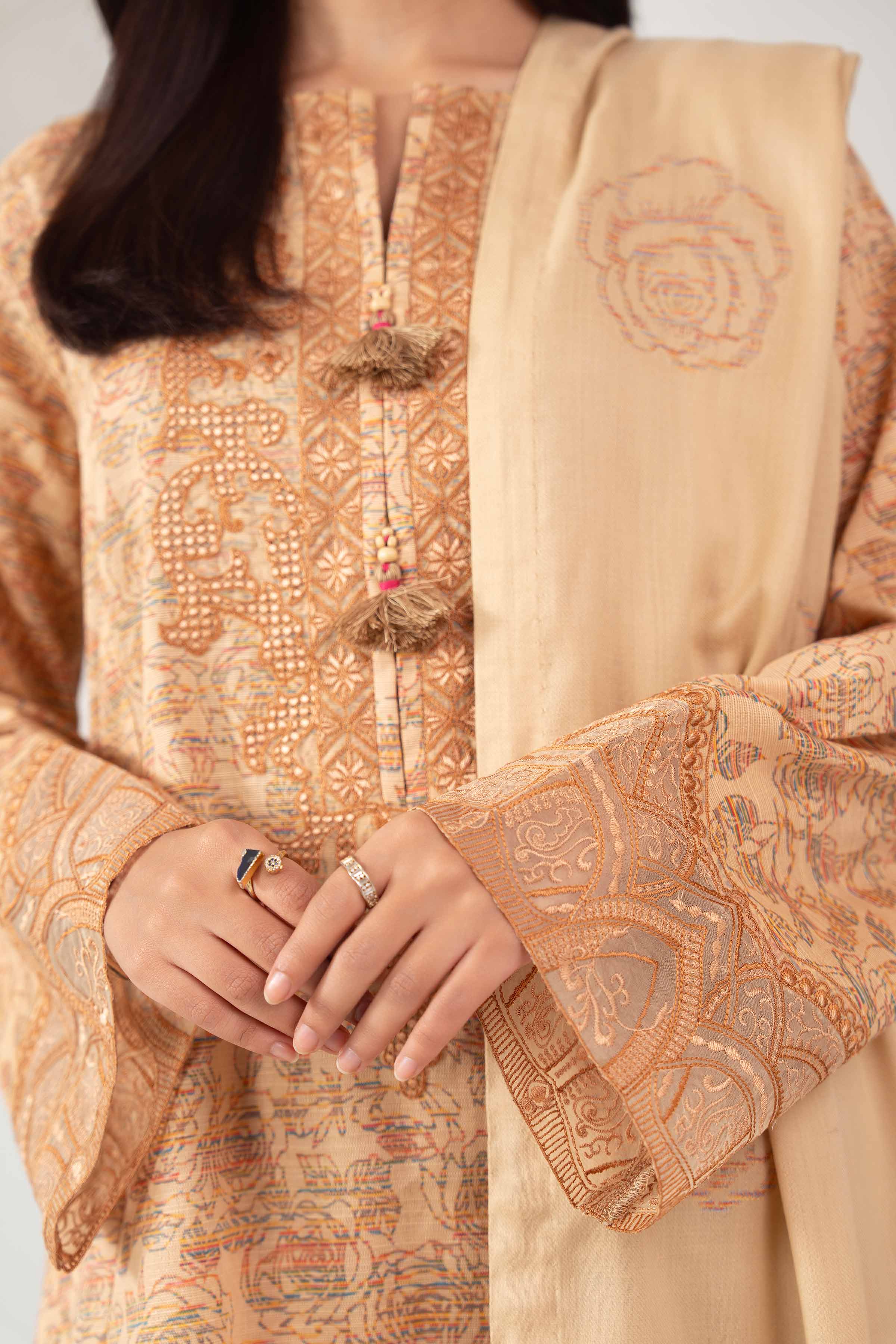3 Piece - Printed Embroidered Suit - 42502518 for Women - Unstitched Collection | Nishat | Shop Online