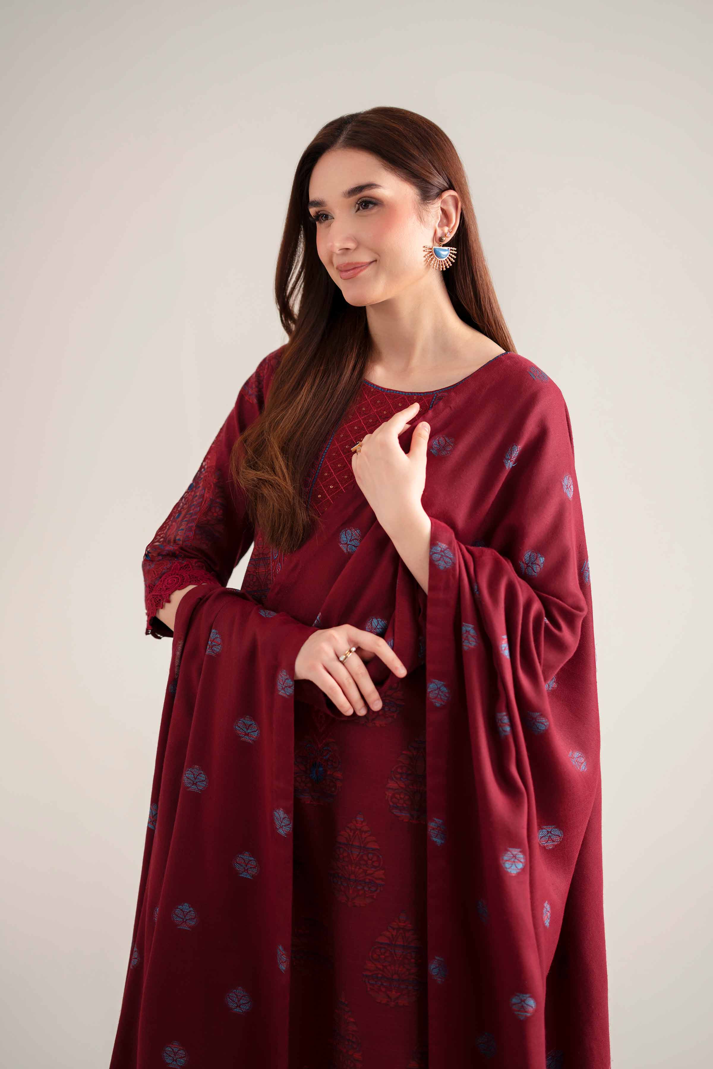 3 Piece - Printed Embroidered Suit - 42502522 for Women - Unstitched Collection | Nishat | Shop Online