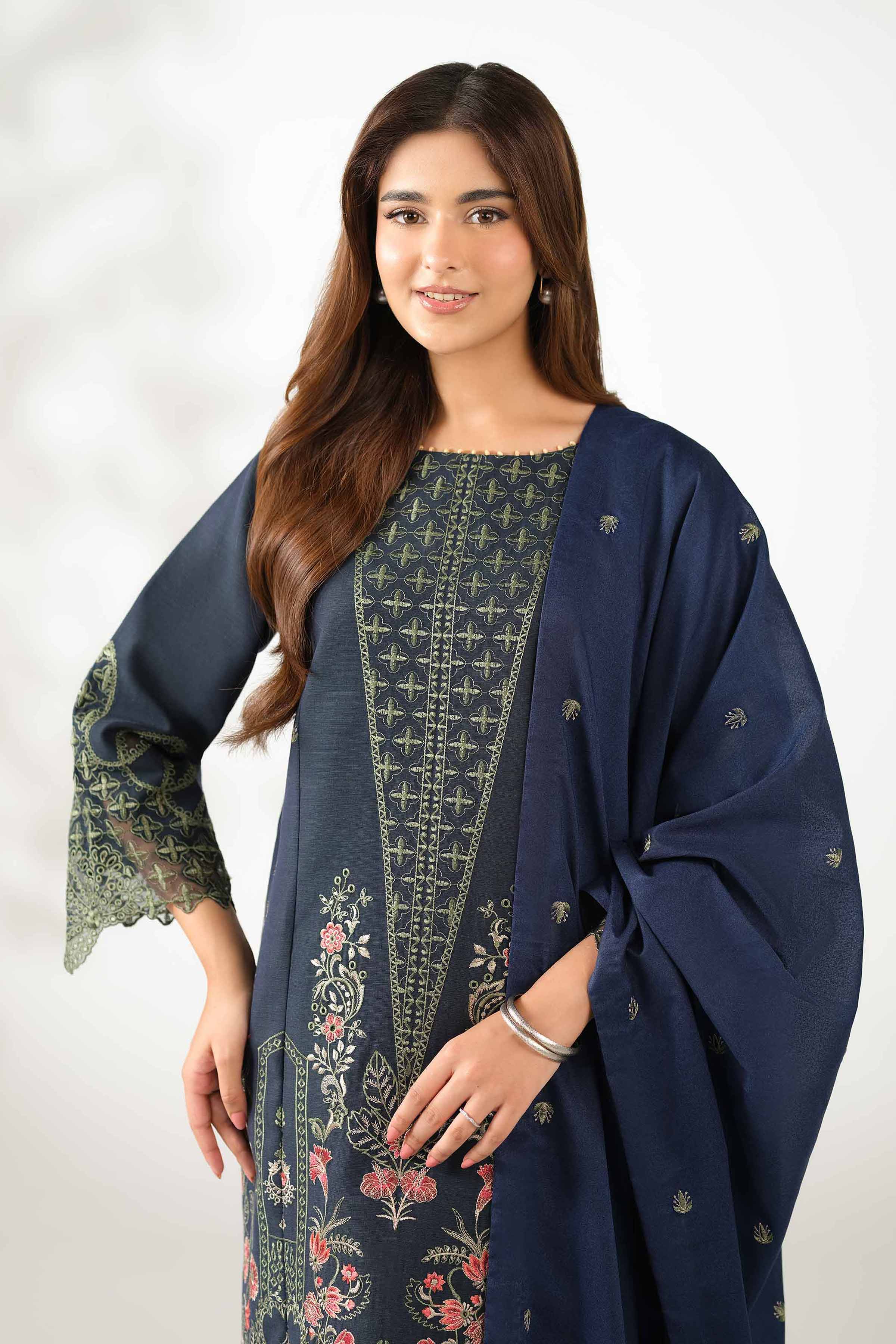 3 Piece - Embroidered Suit - 42502525 for Women - Unstitched Collection | Nishat | Shop Online