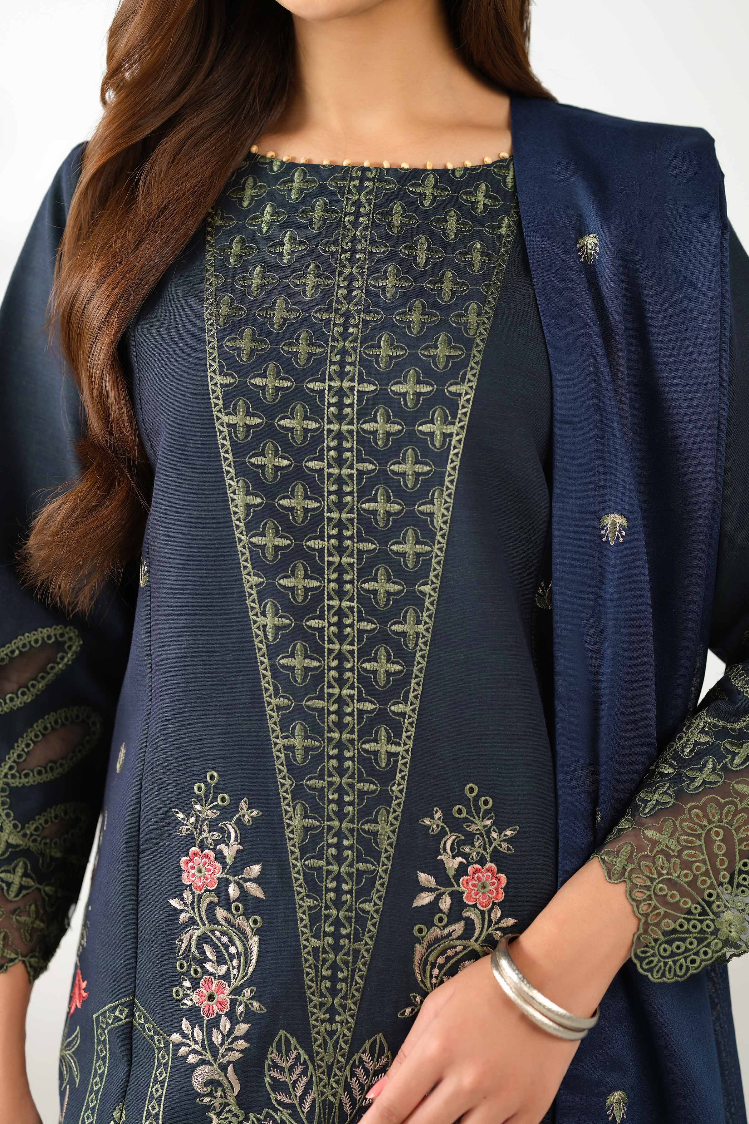 3 Piece - Embroidered Suit - 42502525 for Women - Unstitched Collection | Nishat | Shop Online