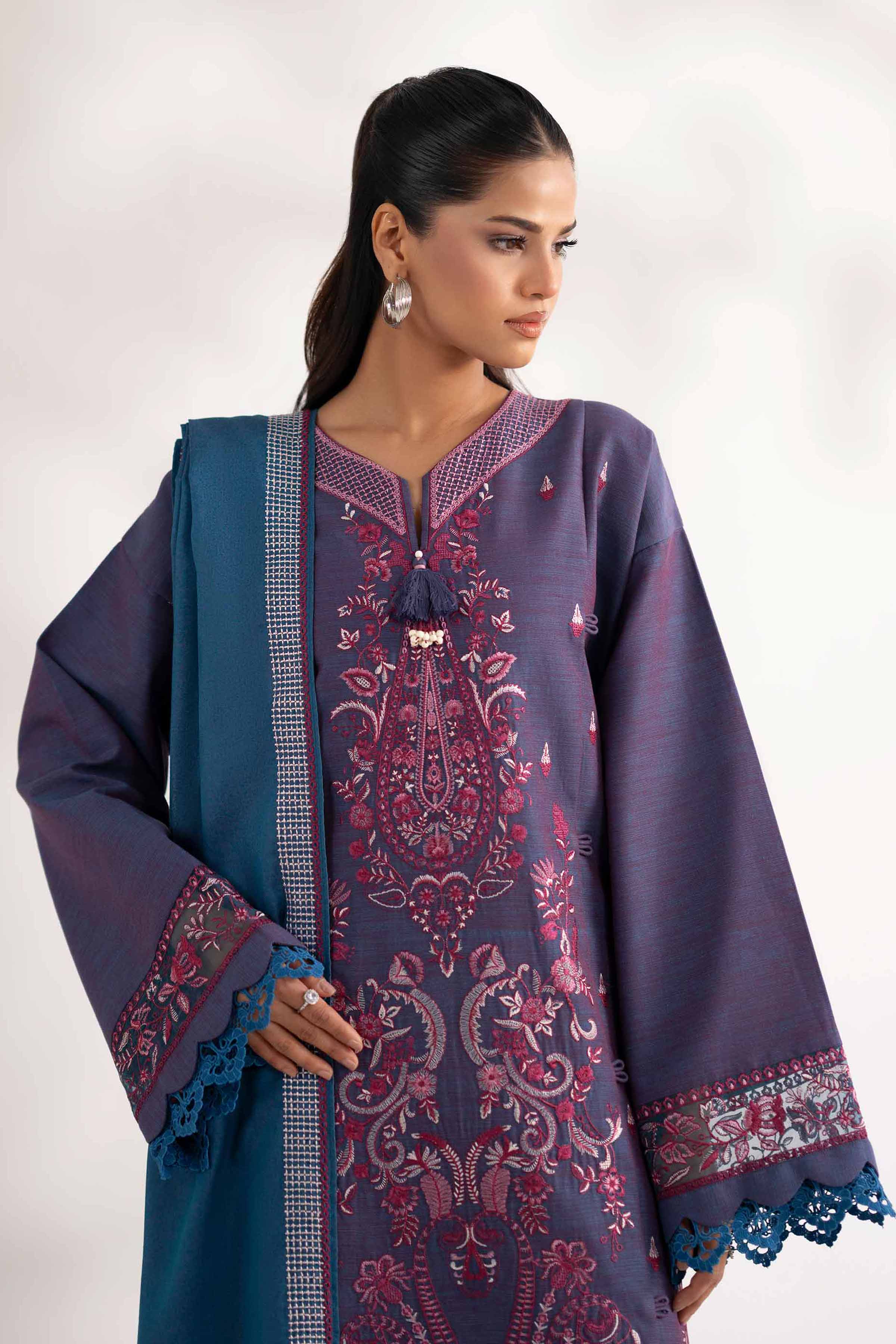 3 Piece - Embroidered Suit - 42502527 for Women - Unstitched Collection | Nishat | Shop Online