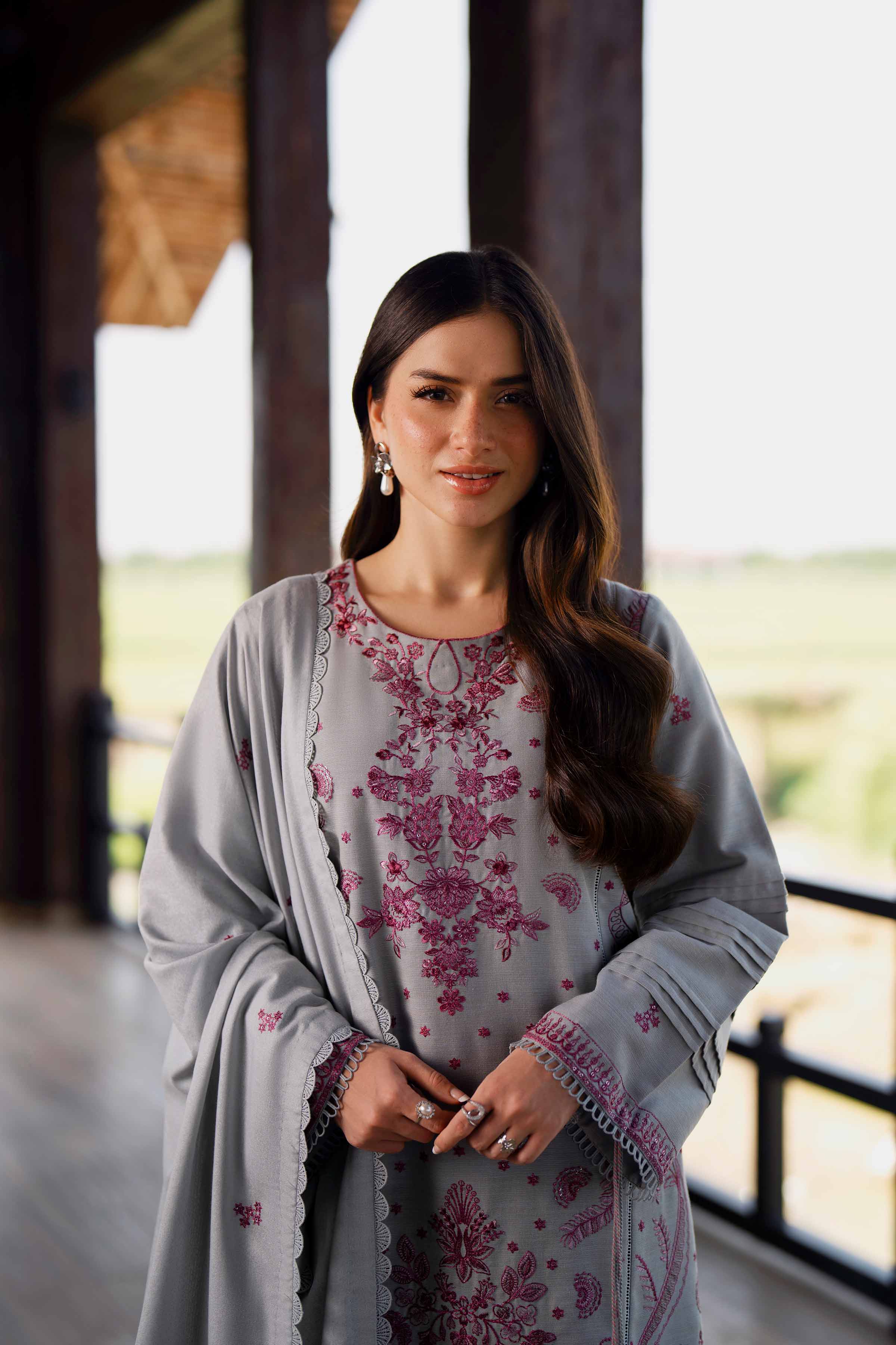 3 Piece - Embroidered Suit - 42502529 for Women - Unstitched Collection | Nishat | Shop Online