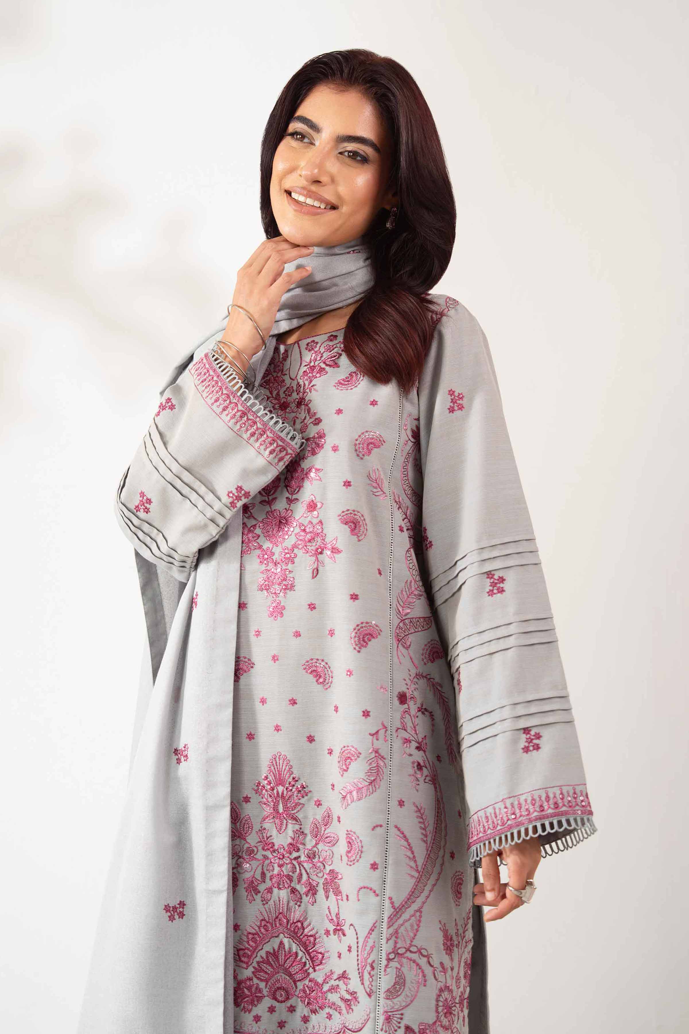 3 Piece - Embroidered Suit - 42502529 for Women - Unstitched Collection | Nishat | Shop Online