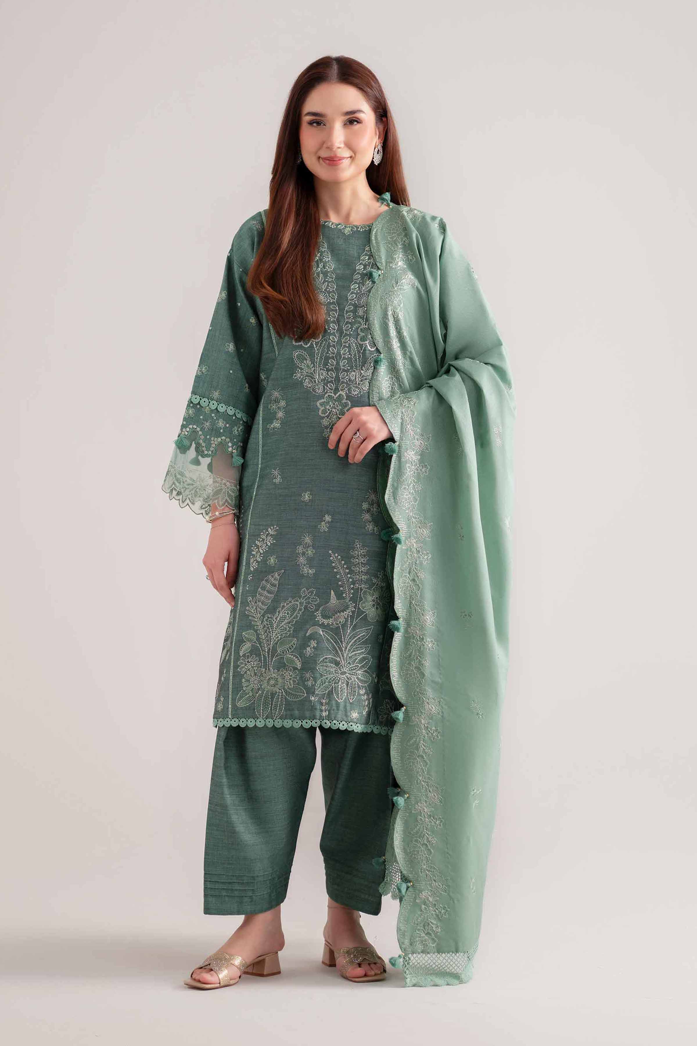 3 Piece - Embroidered Suit - 42502530 for Women - Unstitched Collection | Nishat | Shop Online