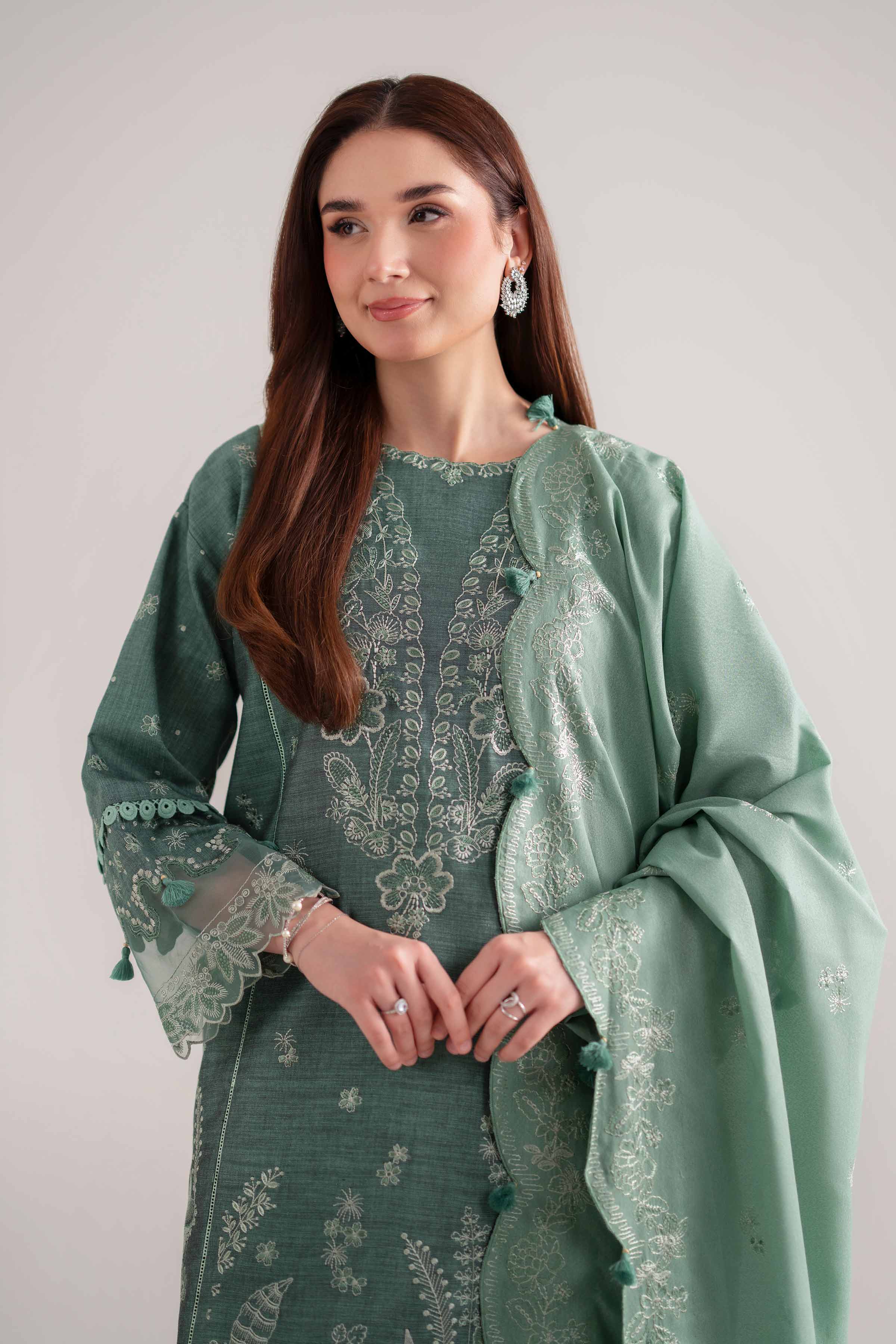 3 Piece - Embroidered Suit - 42502530 for Women - Unstitched Collection | Nishat | Shop Online