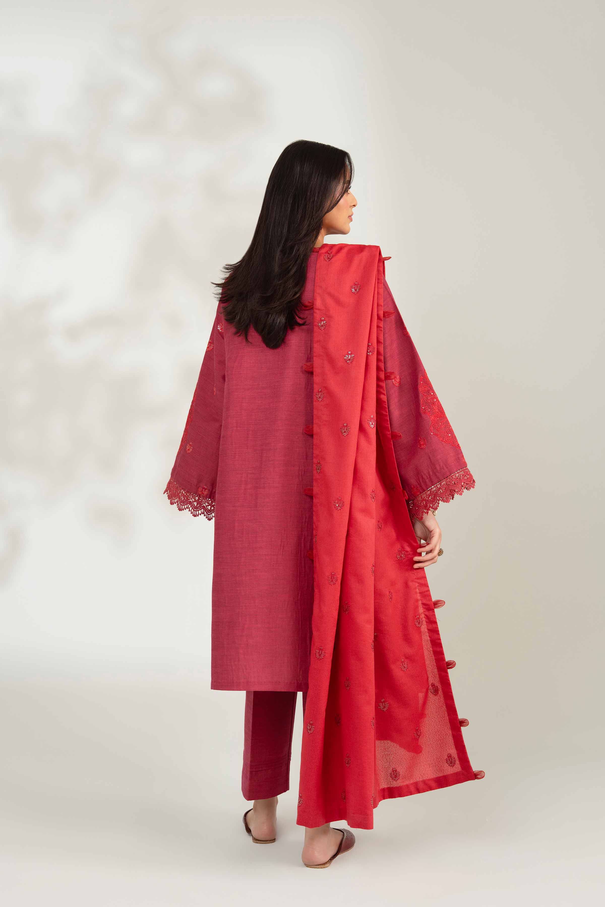 3 Piece - Embroidered Suit - 42502531 for Women - Unstitched Collection | Nishat | Shop Online