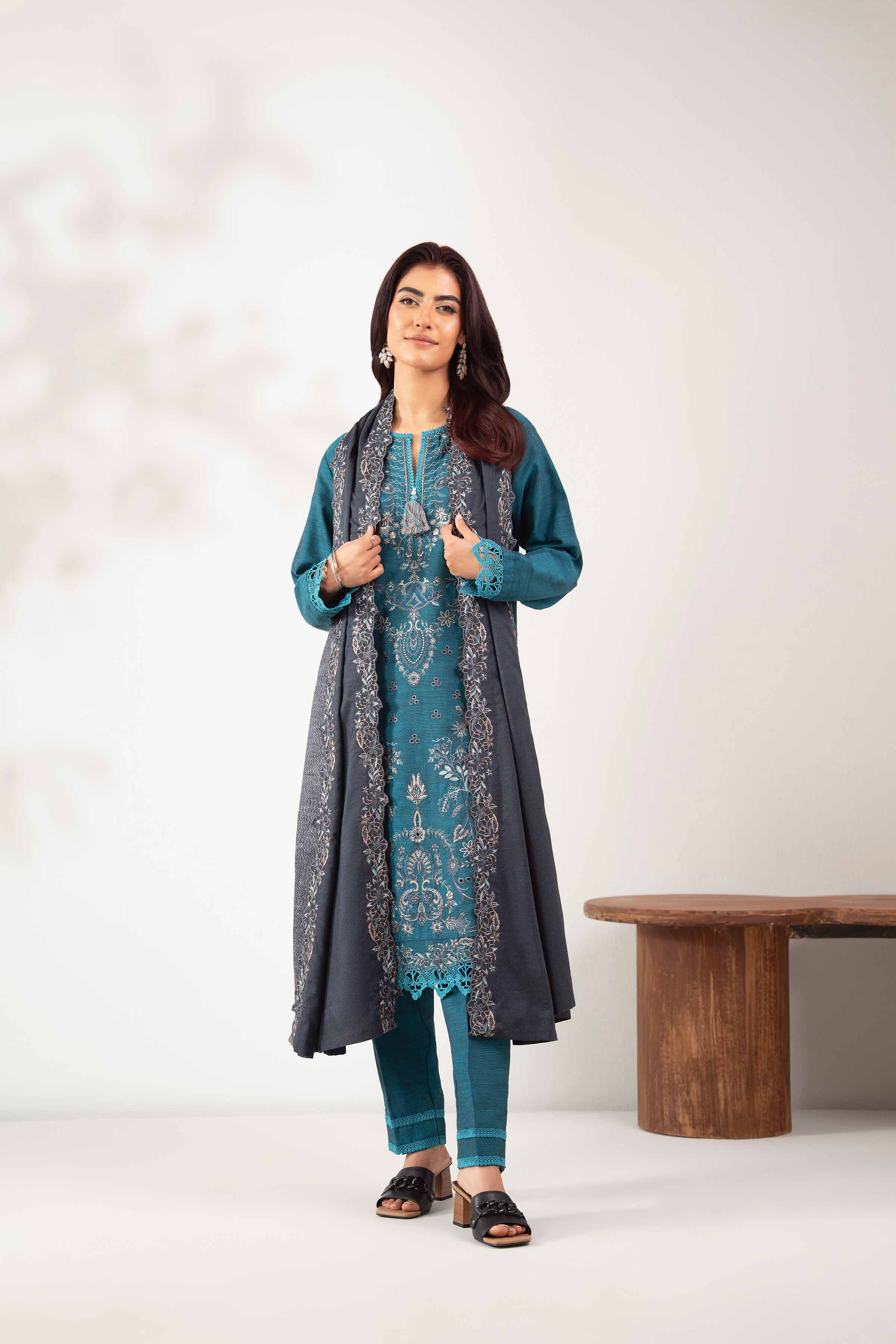 3 Piece - Embroidered Suit - 42502532 for Women - Unstitched Collection | Nishat | Shop Online