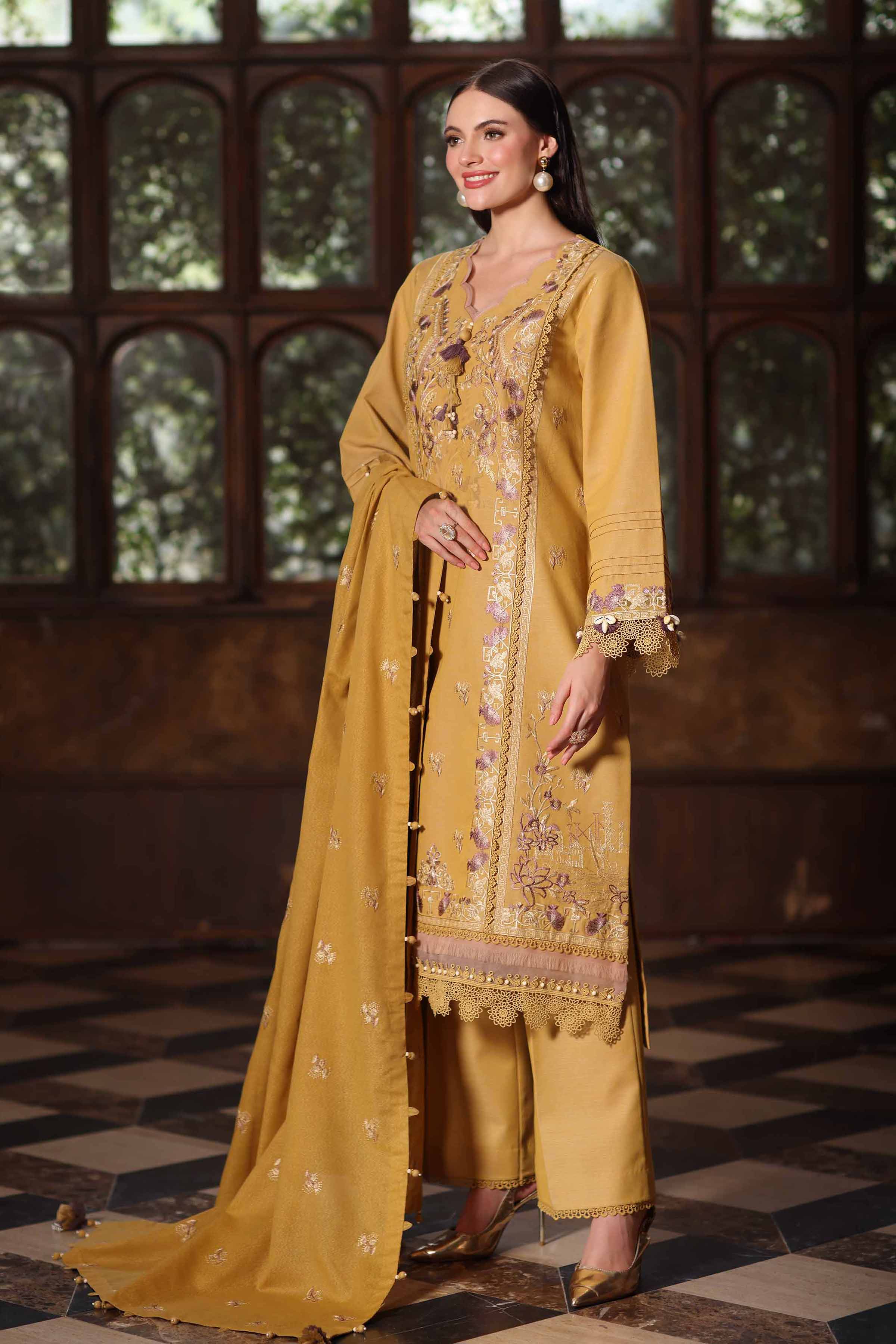 3 Piece - Embroidered Suit - 42502533 for Women - Unstitched Collection | Nishat | Shop Online