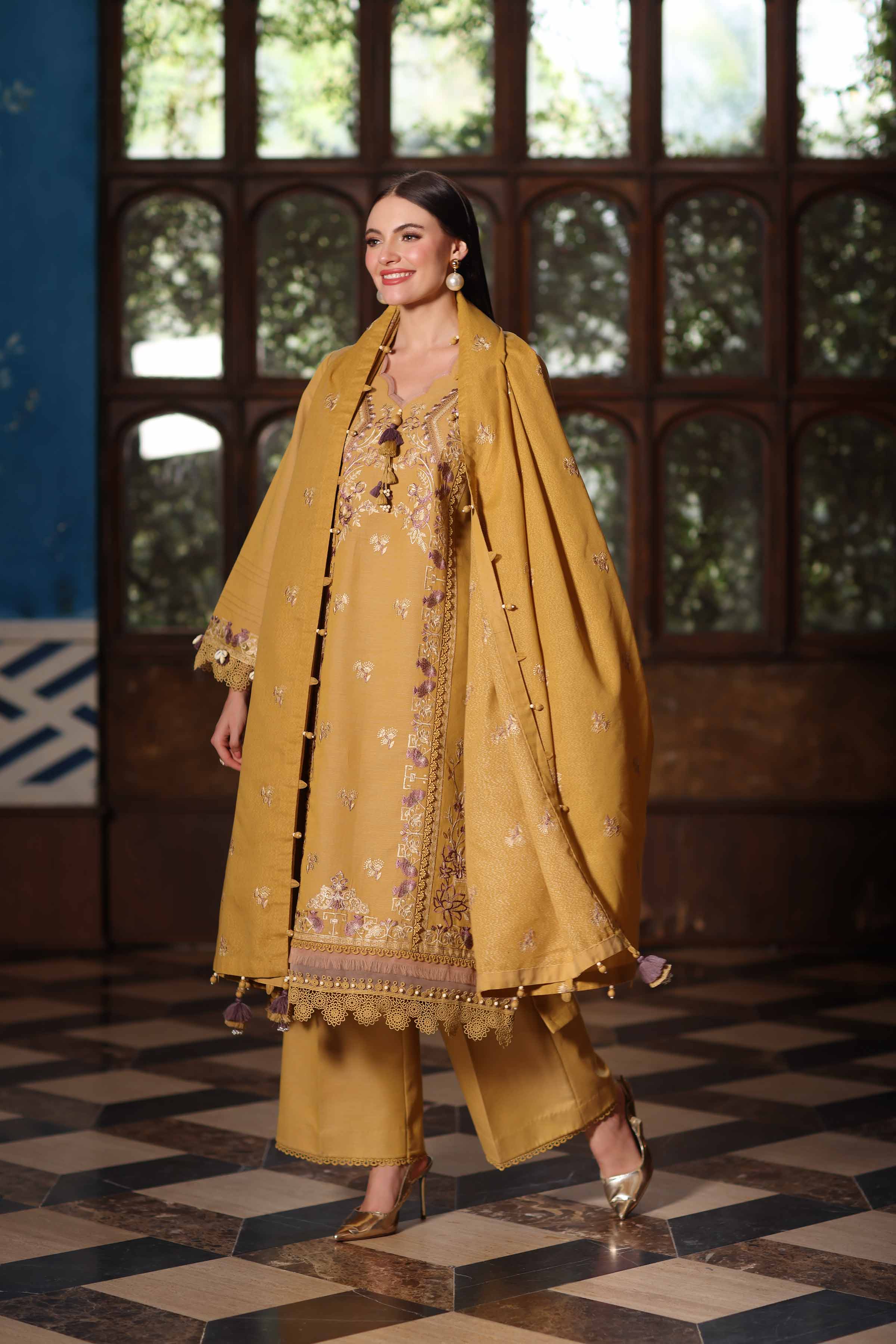 3 Piece - Embroidered Suit - 42502533 for Women - Unstitched Collection | Nishat | Shop Online