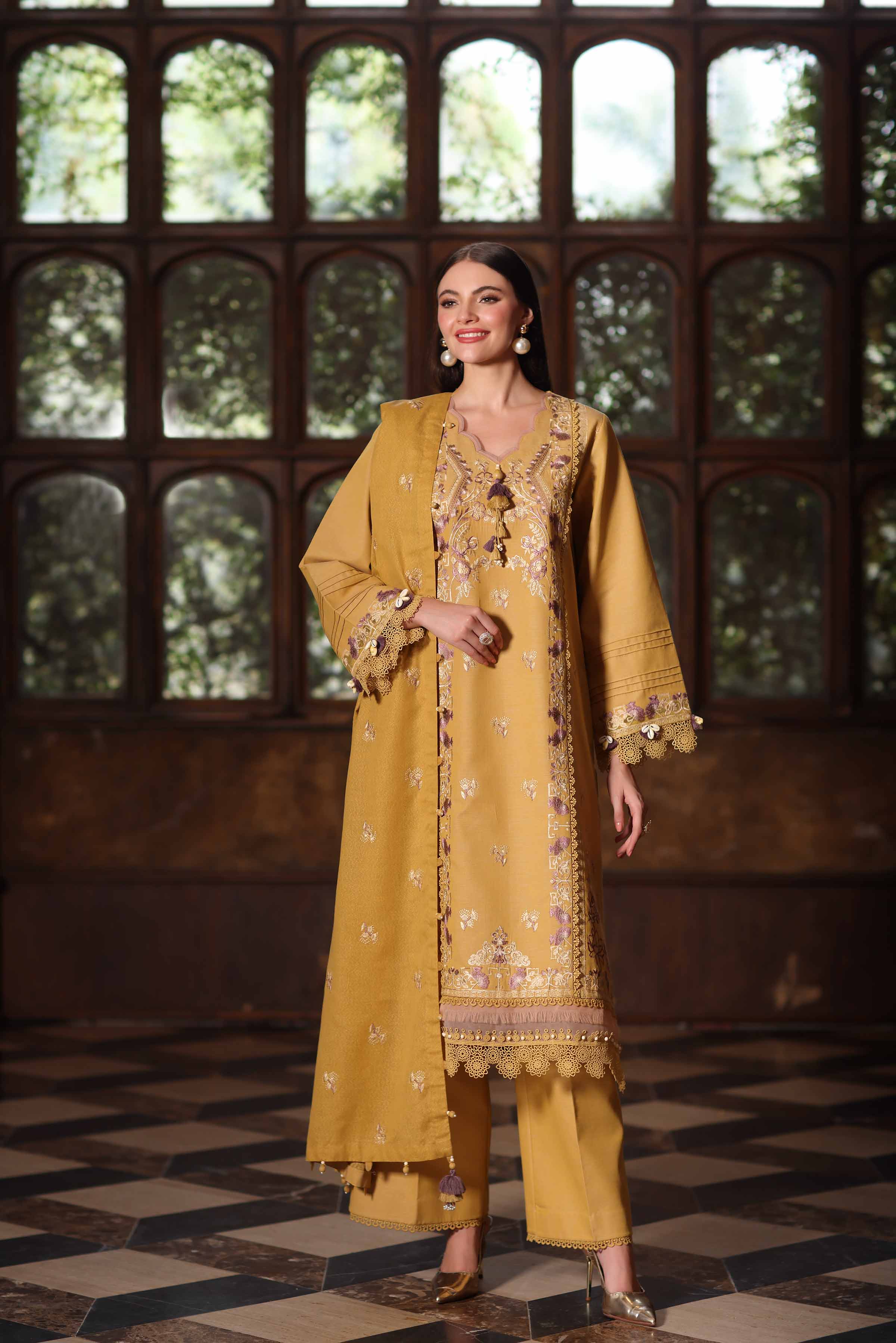 3 Piece - Embroidered Suit - 42502533 for Women - Unstitched Collection | Nishat | Shop Online