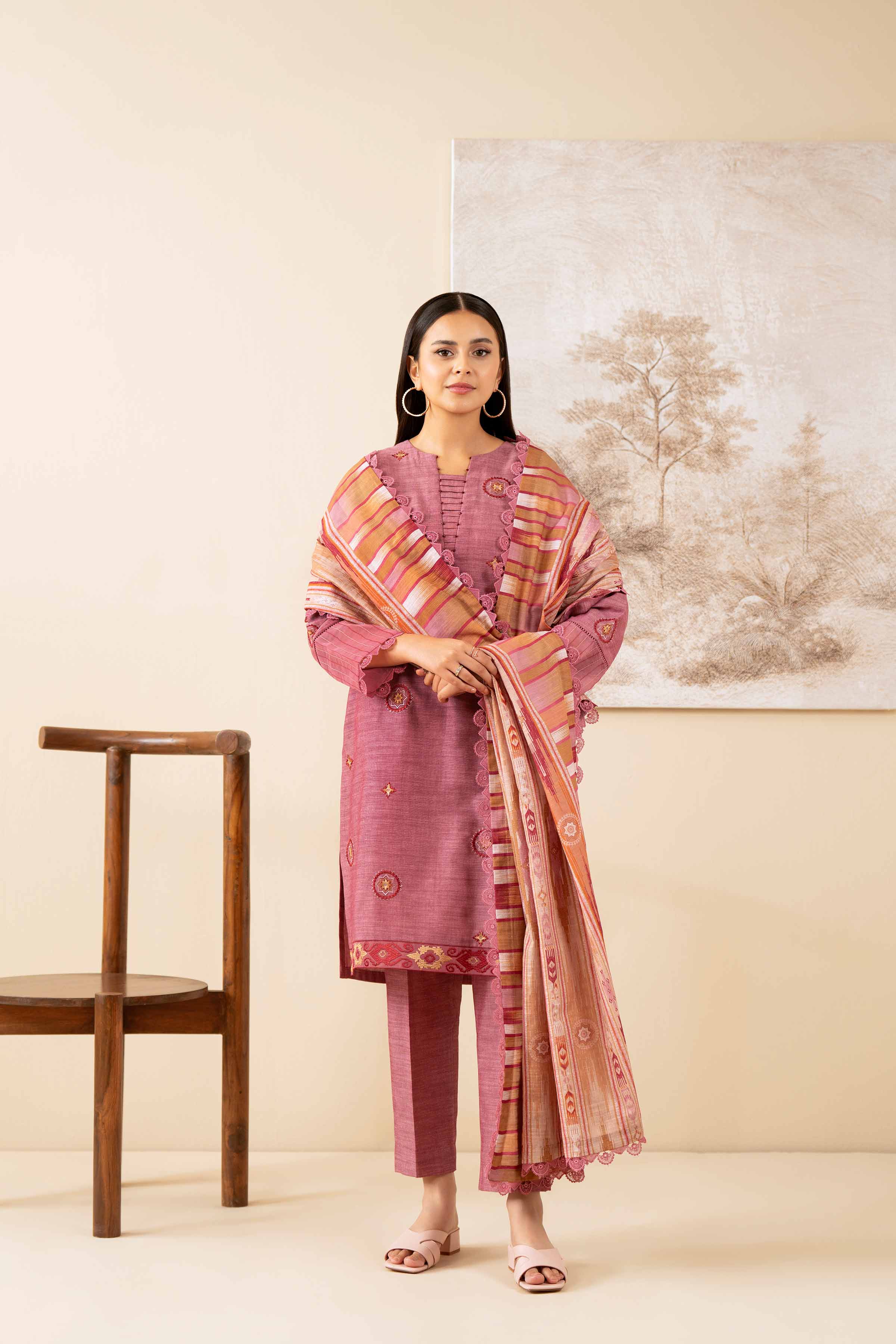 3 Piece - Printed Embroidered Suit - 42502534 for Women - Unstitched Collection | Nishat | Shop Online