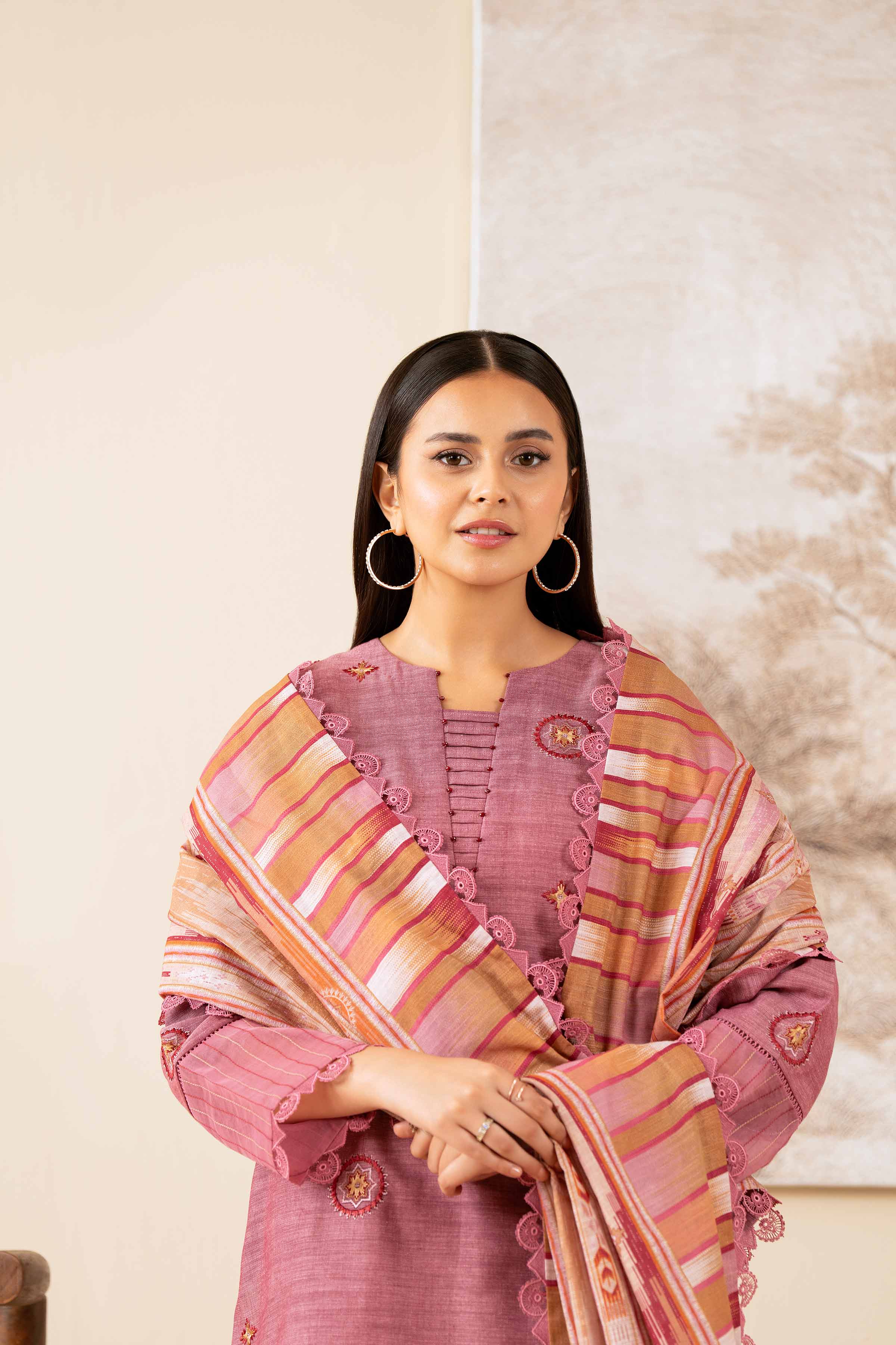 3 Piece - Printed Embroidered Suit - 42502534 for Women - Unstitched Collection | Nishat | Shop Online