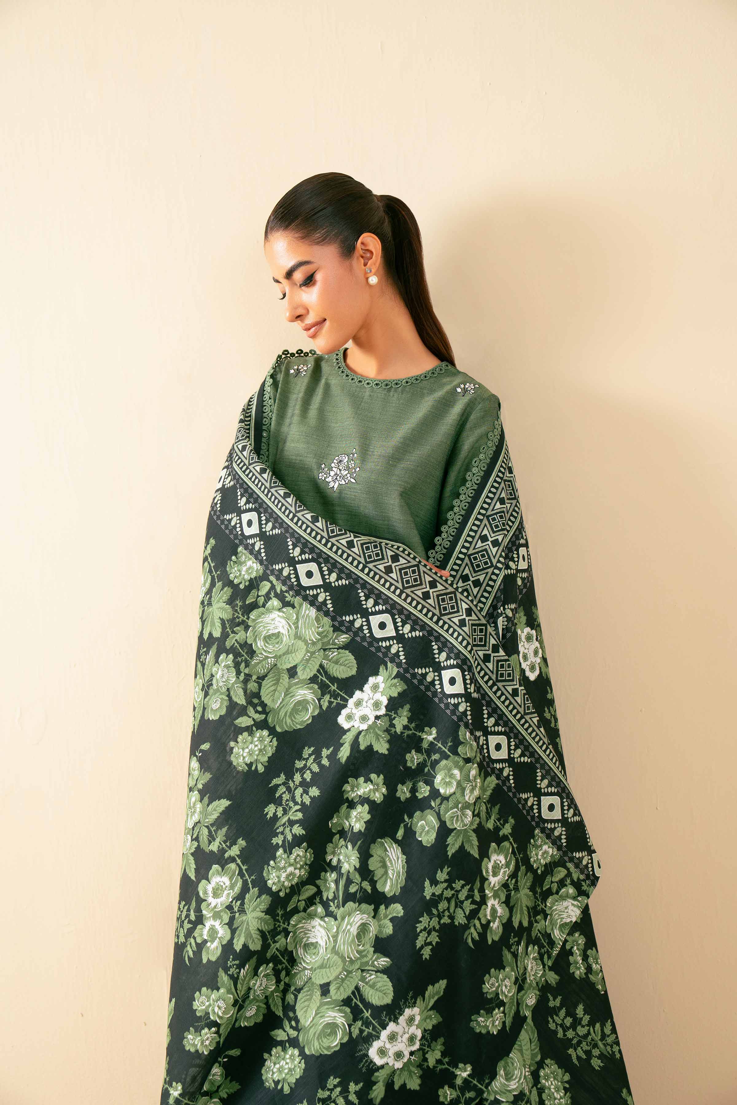 3 Piece - Printed Embroidered Suit - 42502536 for Women - Unstitched Collection | Nishat | Shop Online