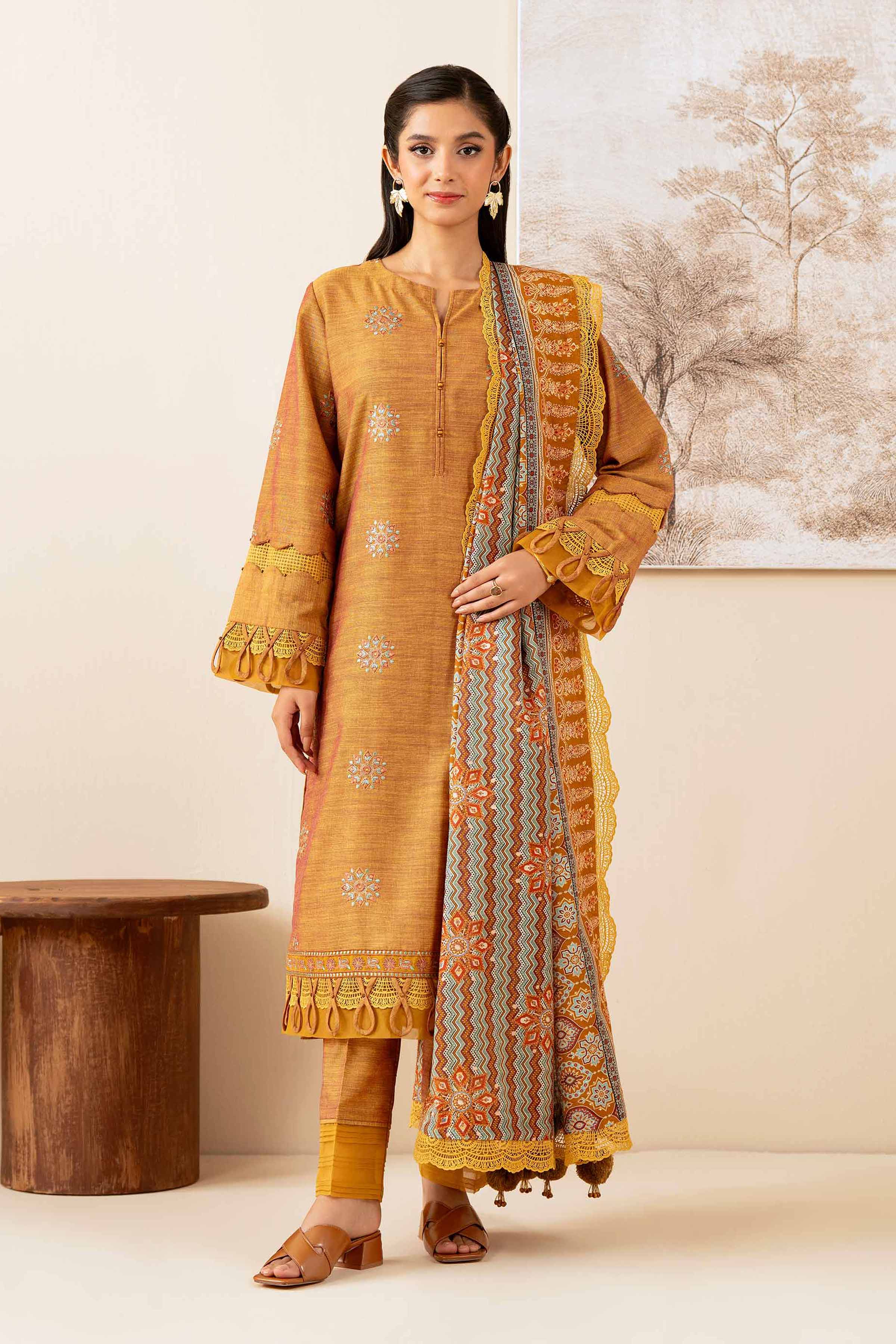 3 Piece - Printed Embroidered Suit - 42502538 for Women - Unstitched Collection | Nishat | Shop Online
