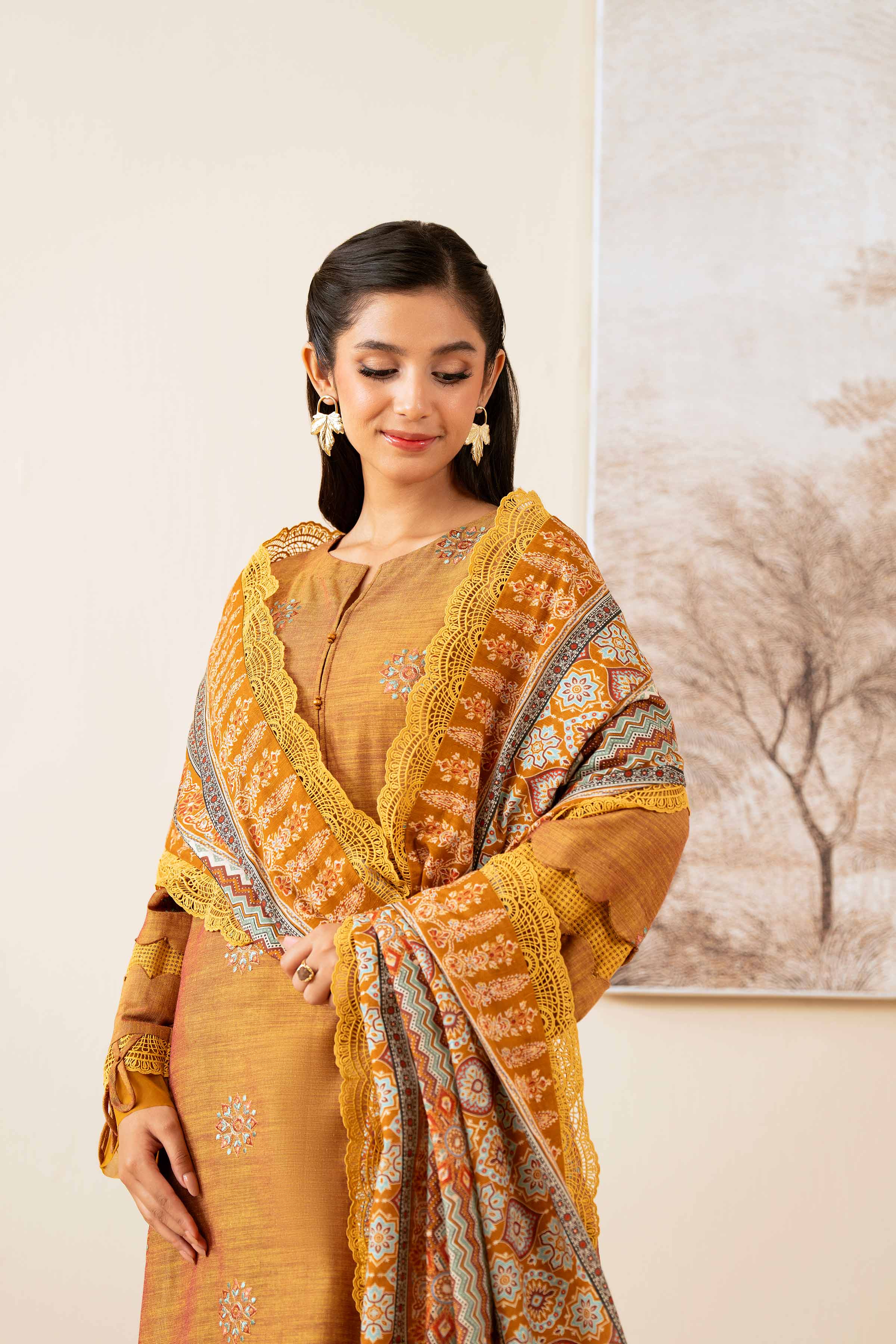 3 Piece - Printed Embroidered Suit - 42502538 for Women - Unstitched Collection | Nishat | Shop Online