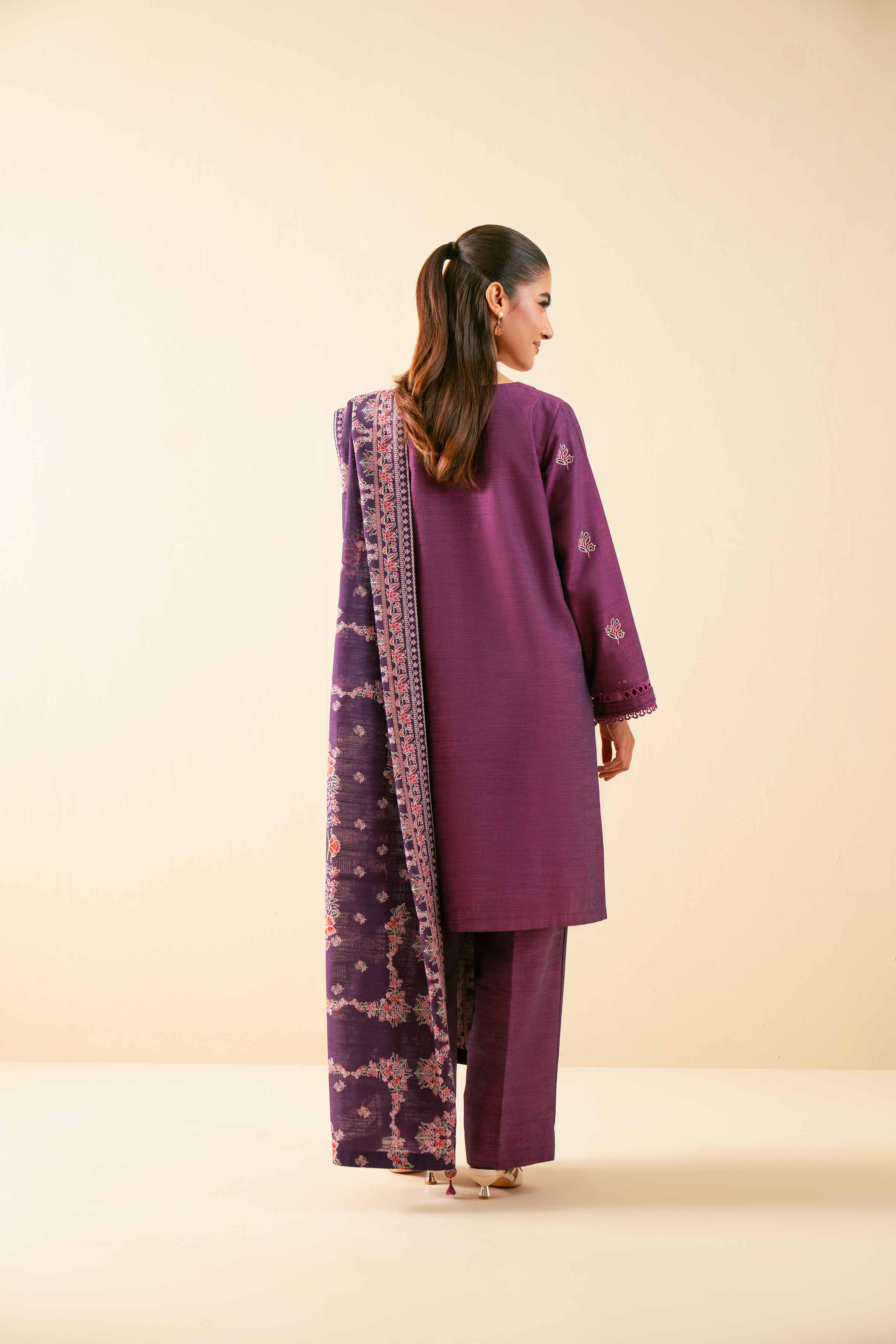 3 Piece - Printed Embroidered Suit - 42502539 for Women - Unstitched Collection | Nishat | Shop Online