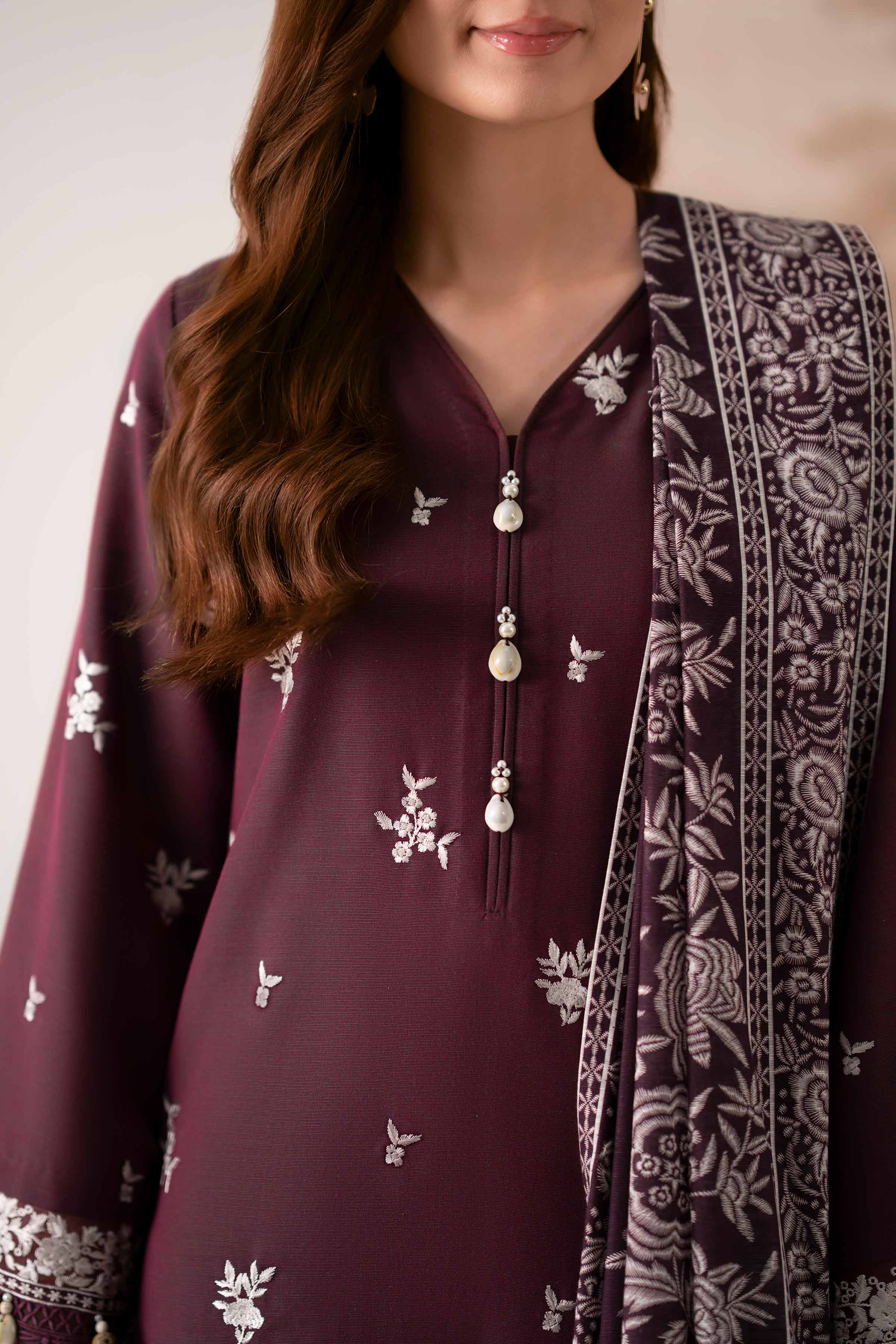 3 Piece - Printed Embroidered Suit - 42502540 for Women - Unstitched Collection | Nishat | Shop Online