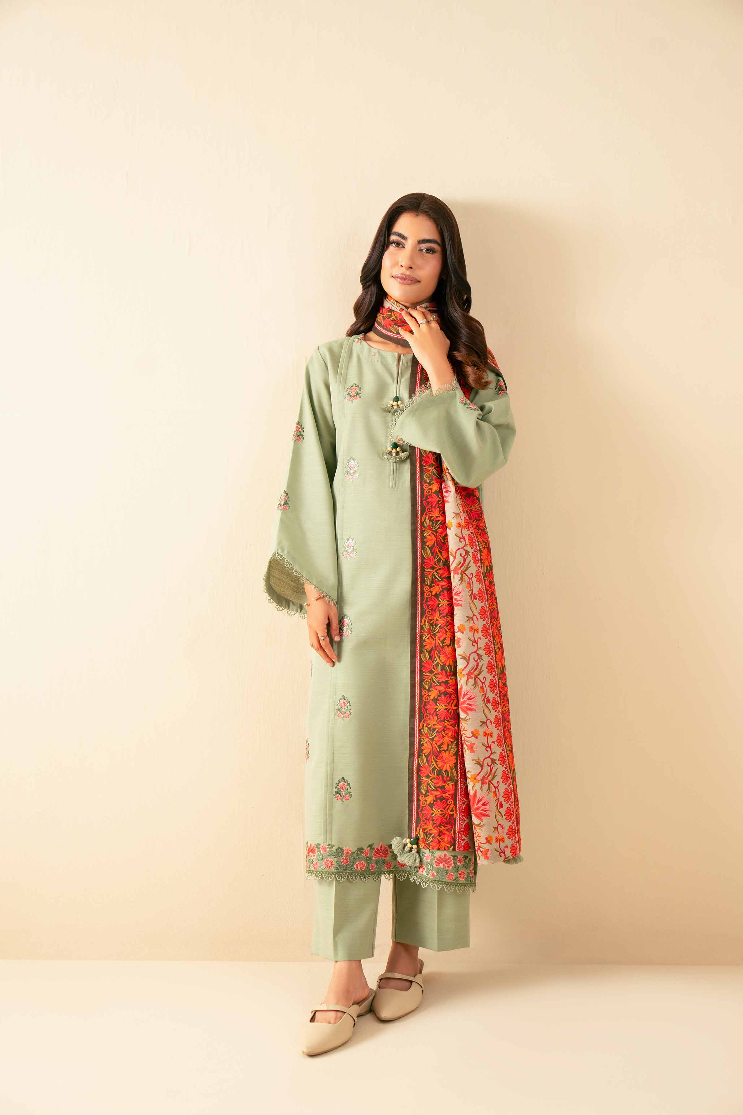 3 Piece - Printed Embroidered Suit - 42502541 for Women - Unstitched Collection | Nishat | Shop Online