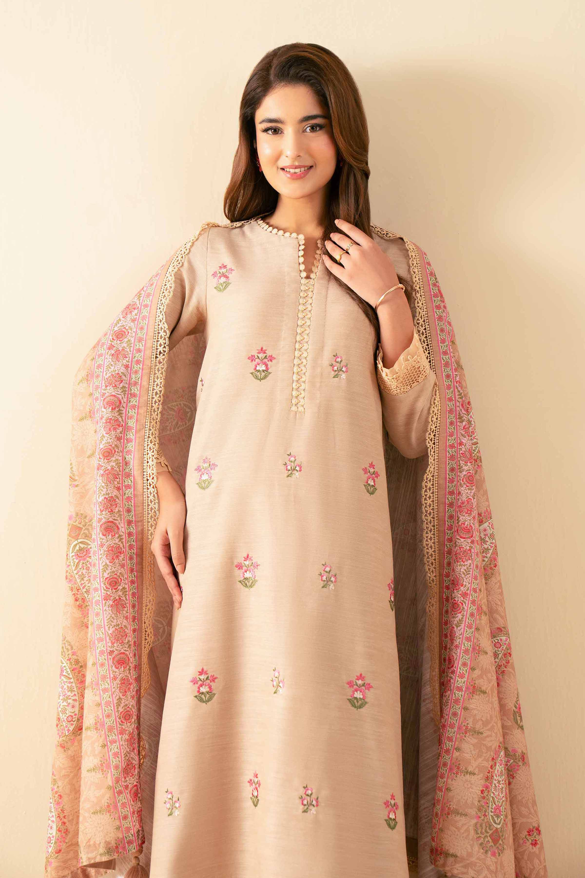 3 Piece - Printed Embroidered Suit - 42502543 for Women - Unstitched Collection | Nishat | Shop Online