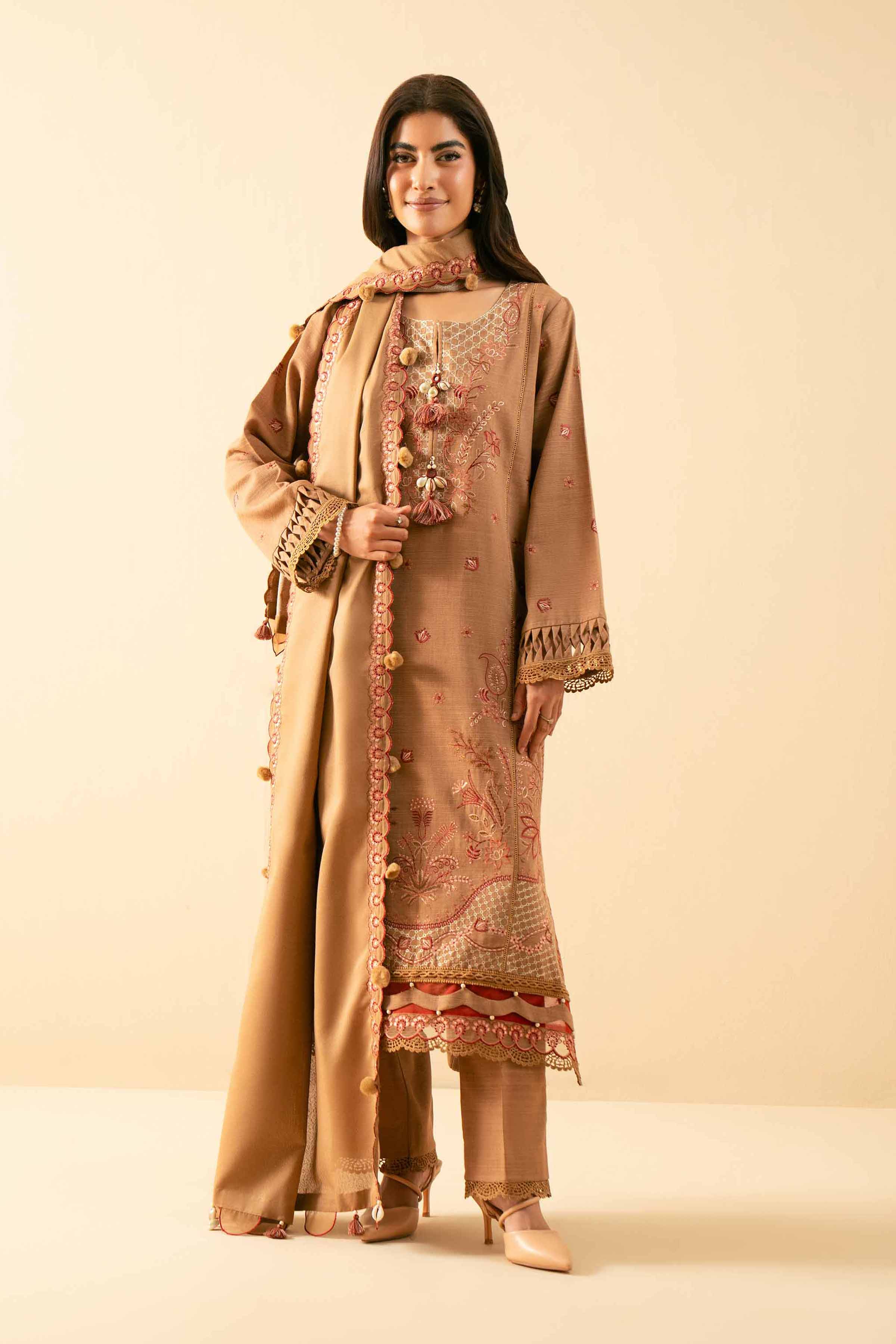 3 Piece - Embroidered Suit - 42502564 for Women - Unstitched Collection | Nishat | Shop Online