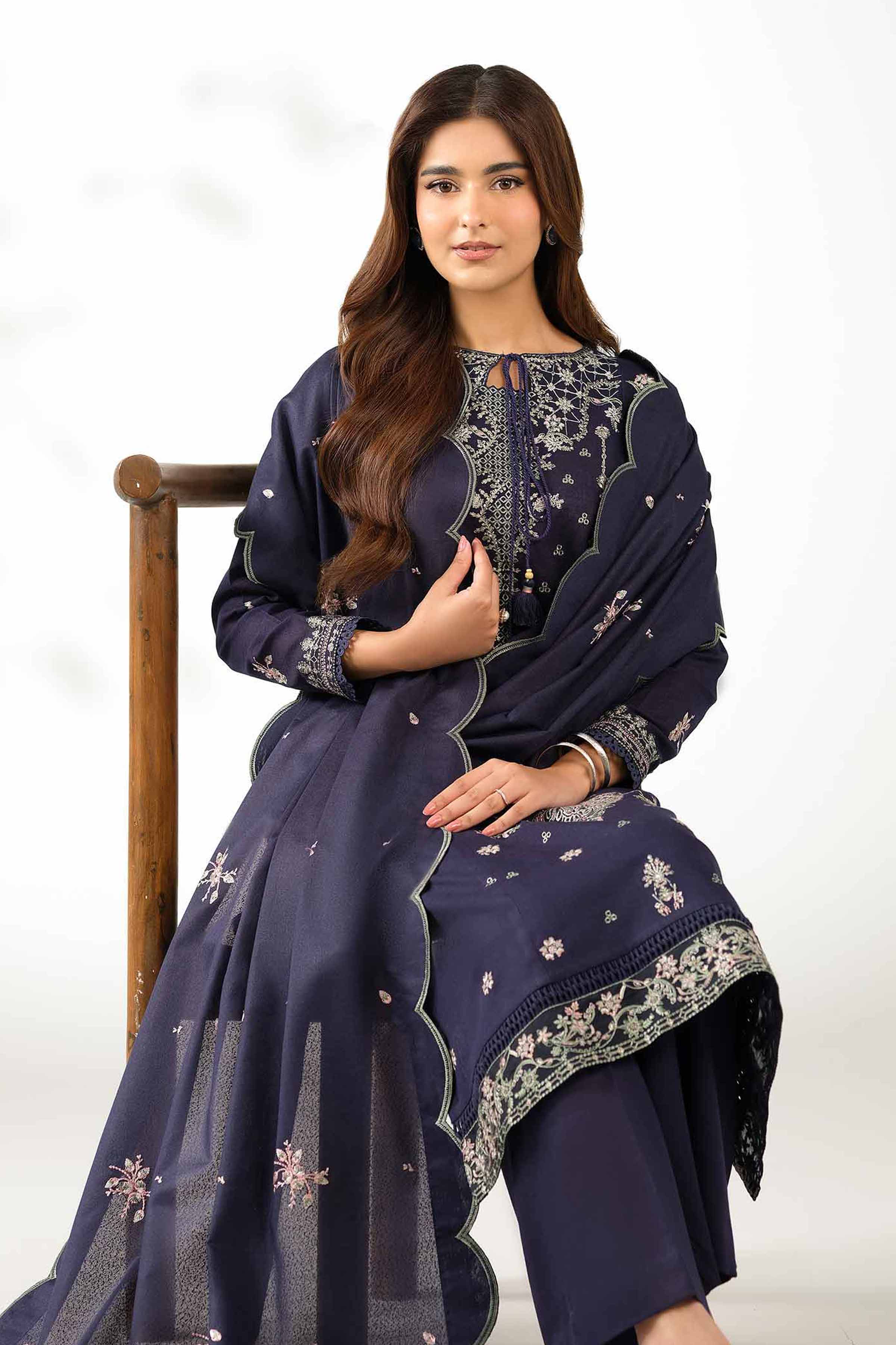 3 Piece - Embroidered Suit - 42502566 for Women - Unstitched Collection | Nishat | Shop Online