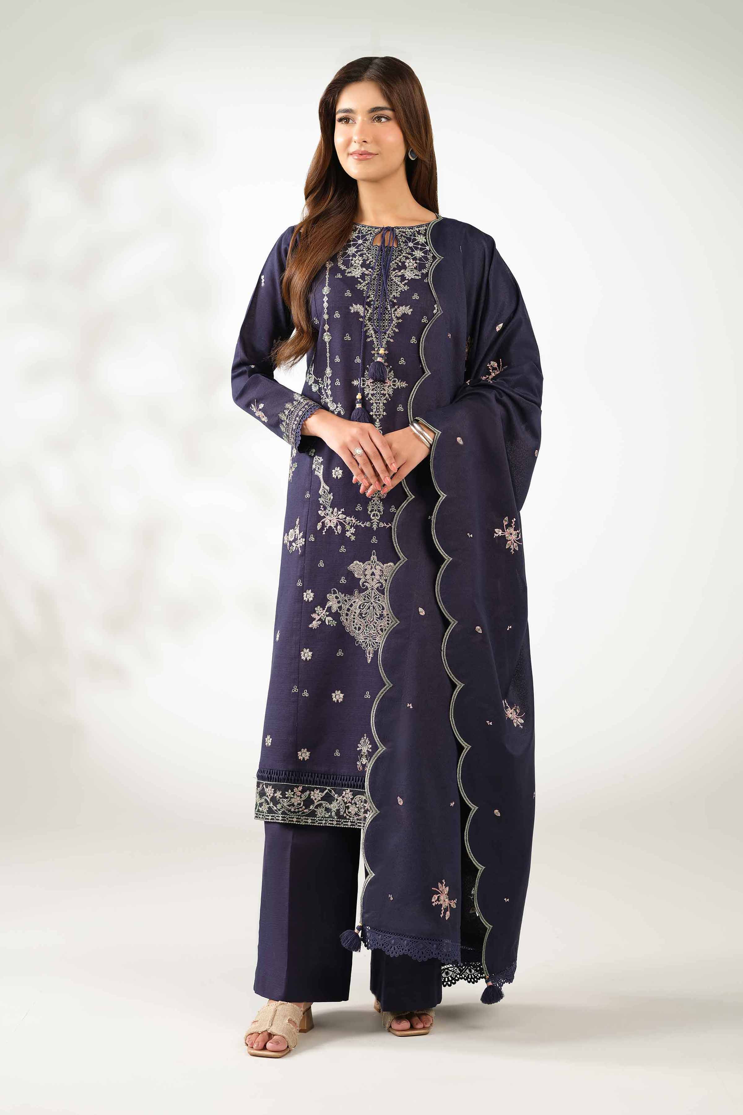 3 Piece - Embroidered Suit - 42502566 for Women - Unstitched Collection | Nishat | Shop Online