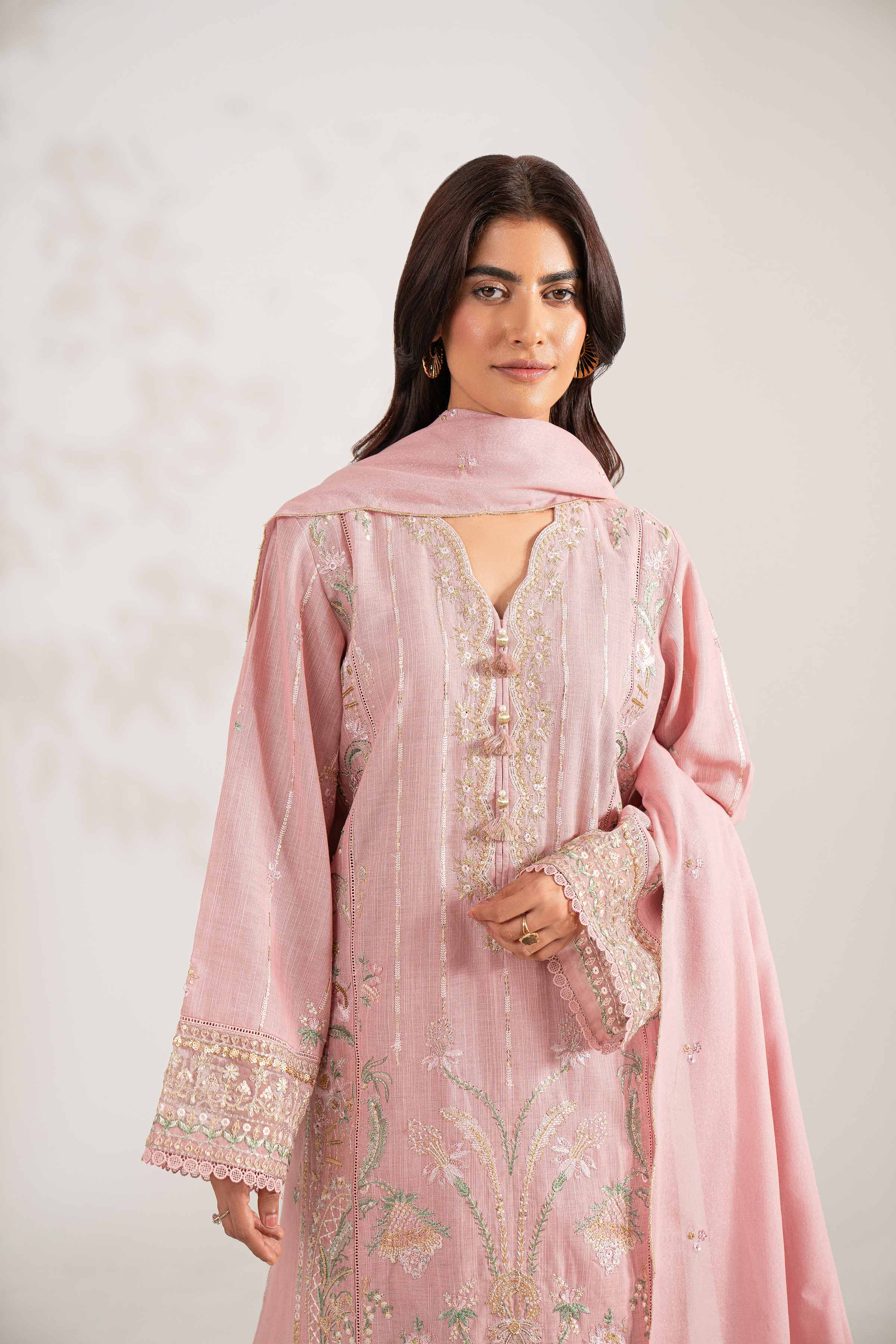 3 Piece - Embroidered Suit - 42502569 for Women - Unstitched Collection | Nishat | Shop Online