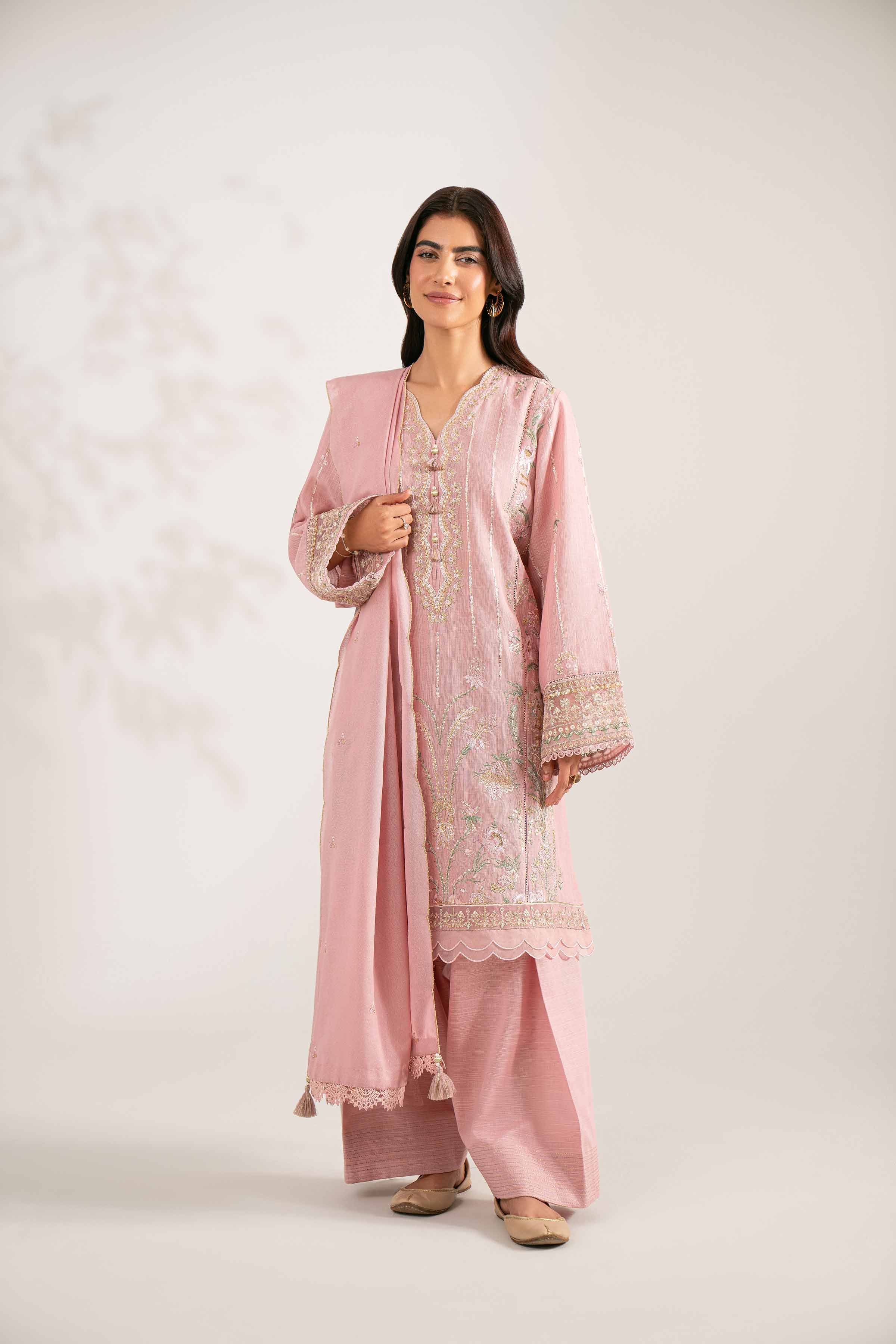 3 Piece - Embroidered Suit - 42502569 for Women - Unstitched Collection | Nishat | Shop Online