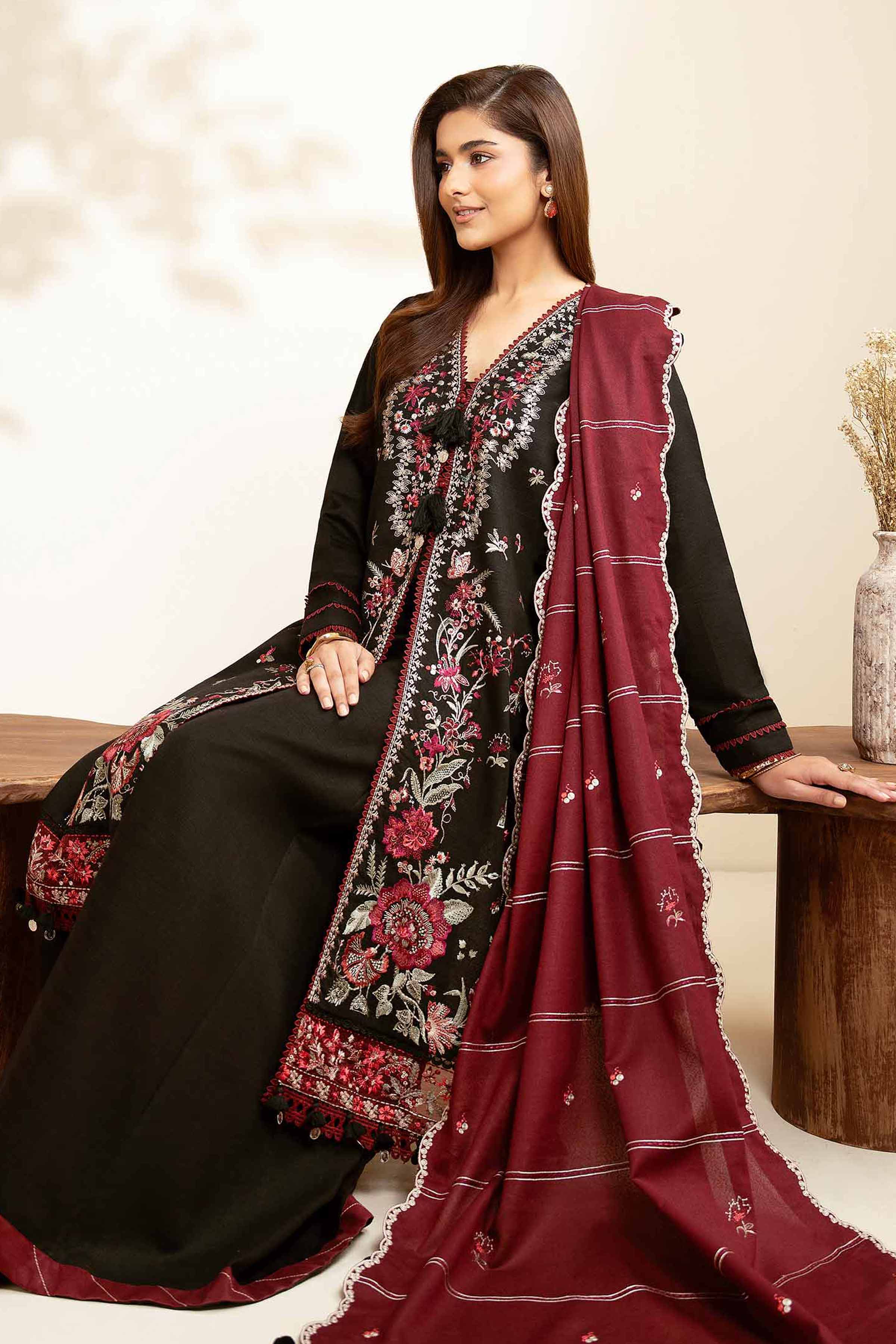 3 Piece - Embroidered Suit - 42502570 for Women - Unstitched Collection | Nishat | Shop Online