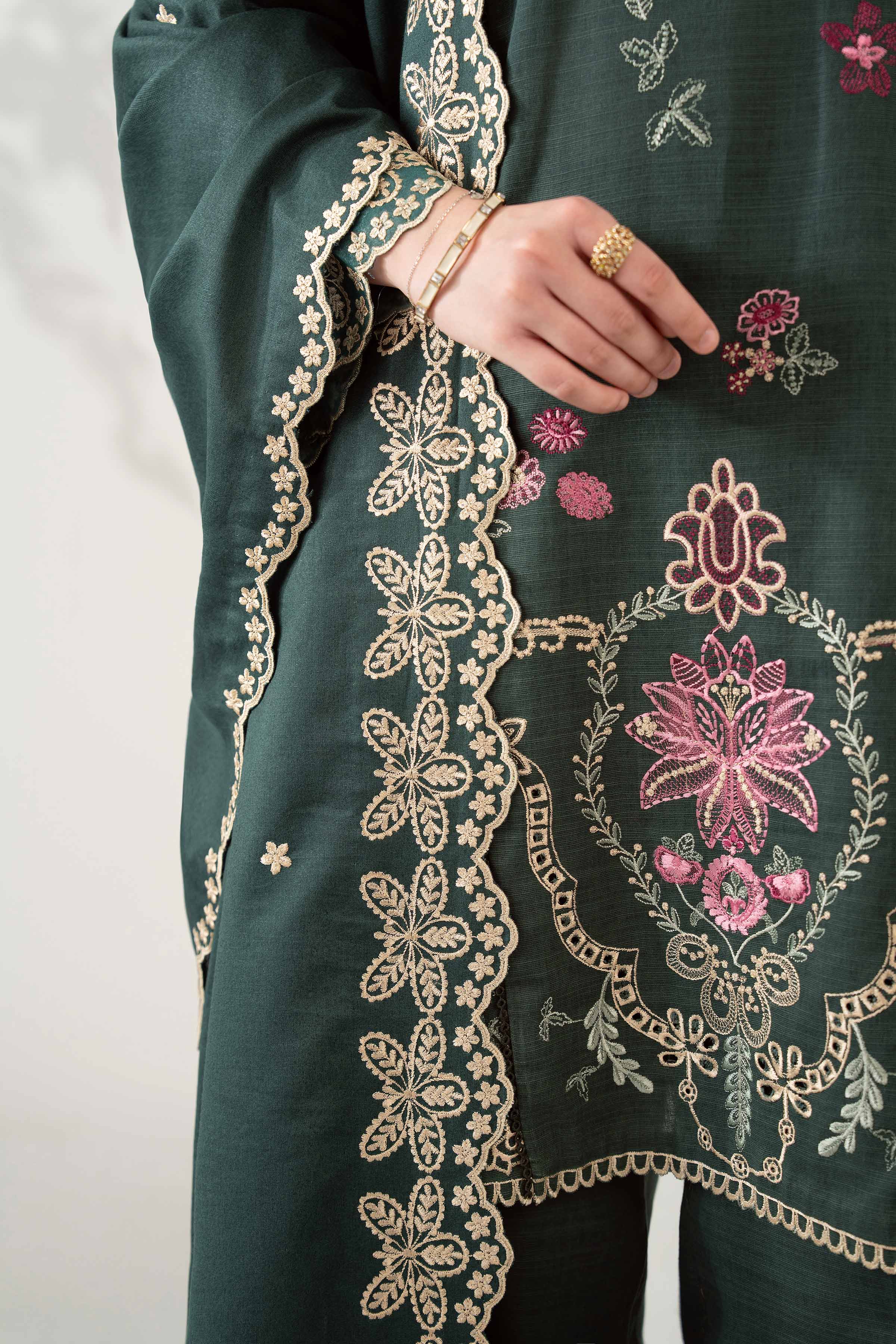 3 Piece - Embroidered Suit - 42502571 for Women - Unstitched Collection | Nishat | Shop Online