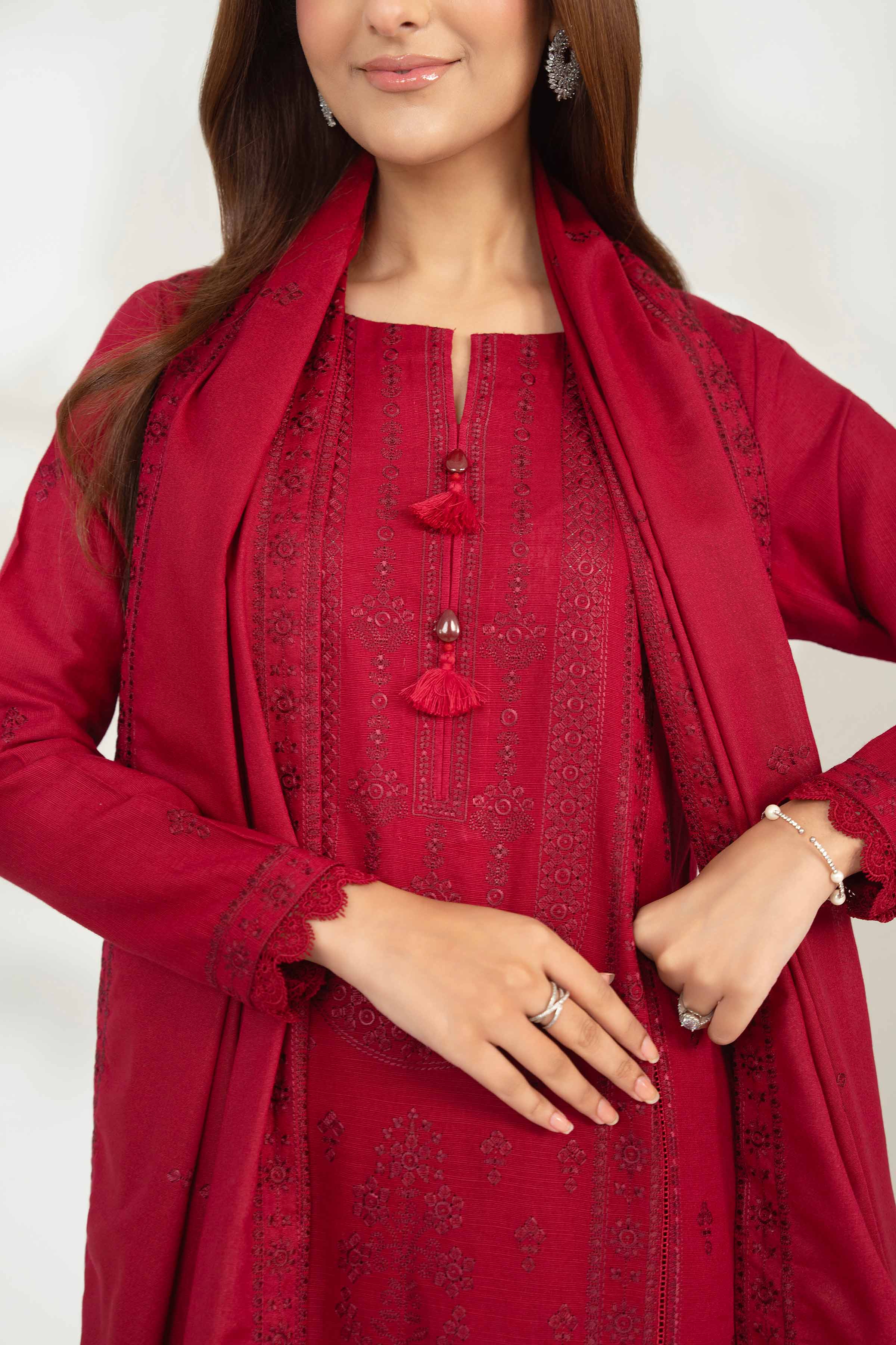 3 Piece - Embroidered Suit - 42502572 for Women - Unstitched Collection | Nishat | Shop Online