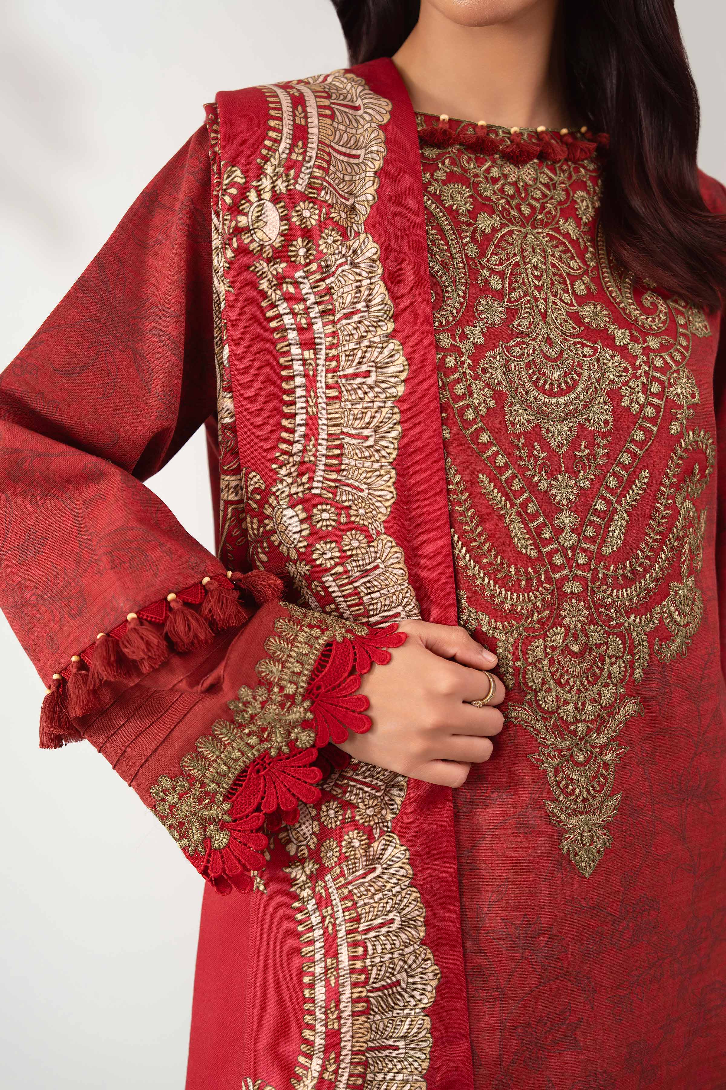 3 Piece - Digital Printed Embroidered Suit - 42502575 for Women - Unstitched Collection | Nishat | Shop Online