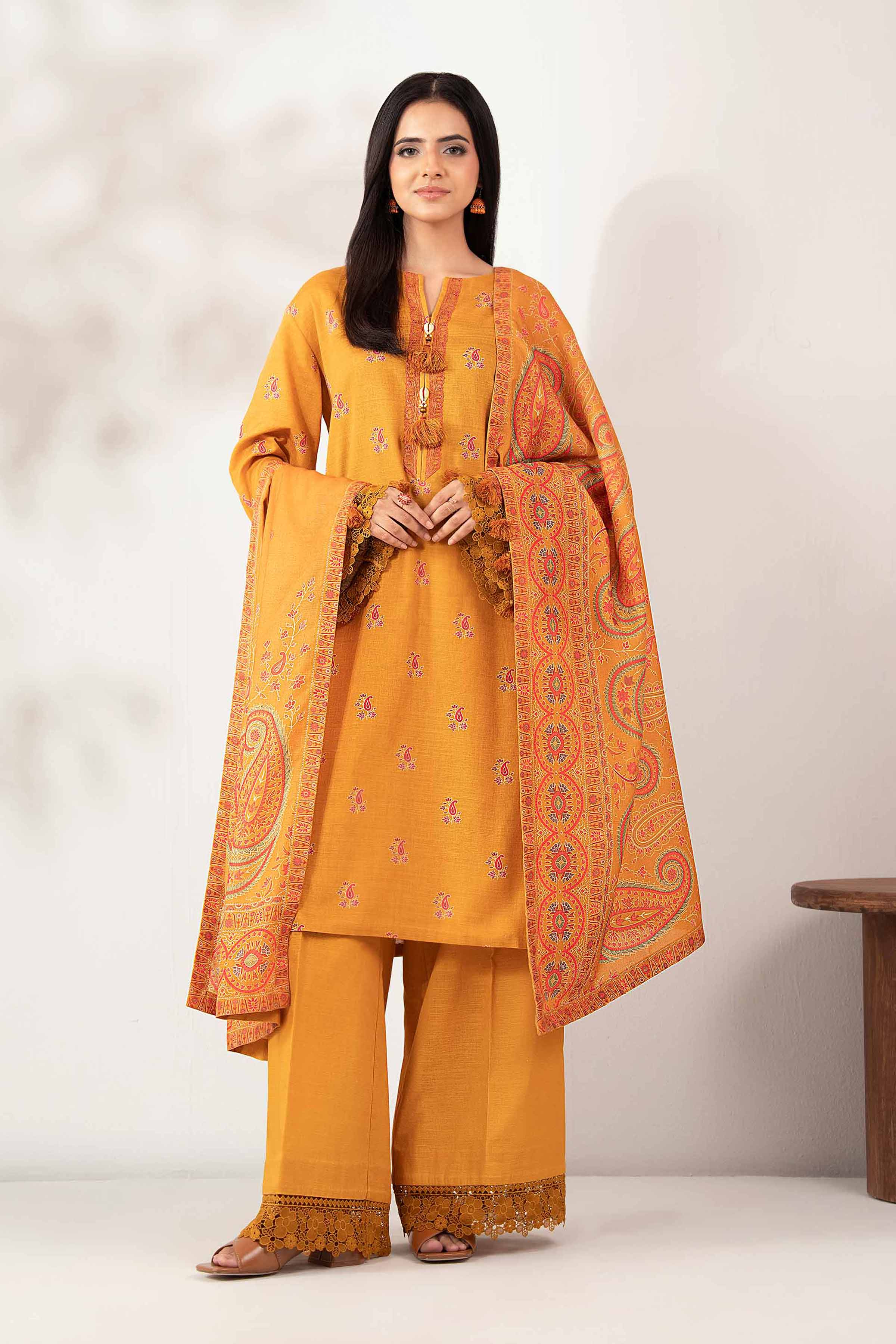 3 Piece - Digital Printed Embroidered Suit - 42502576 for Women - Unstitched Collection | Nishat | Shop Online