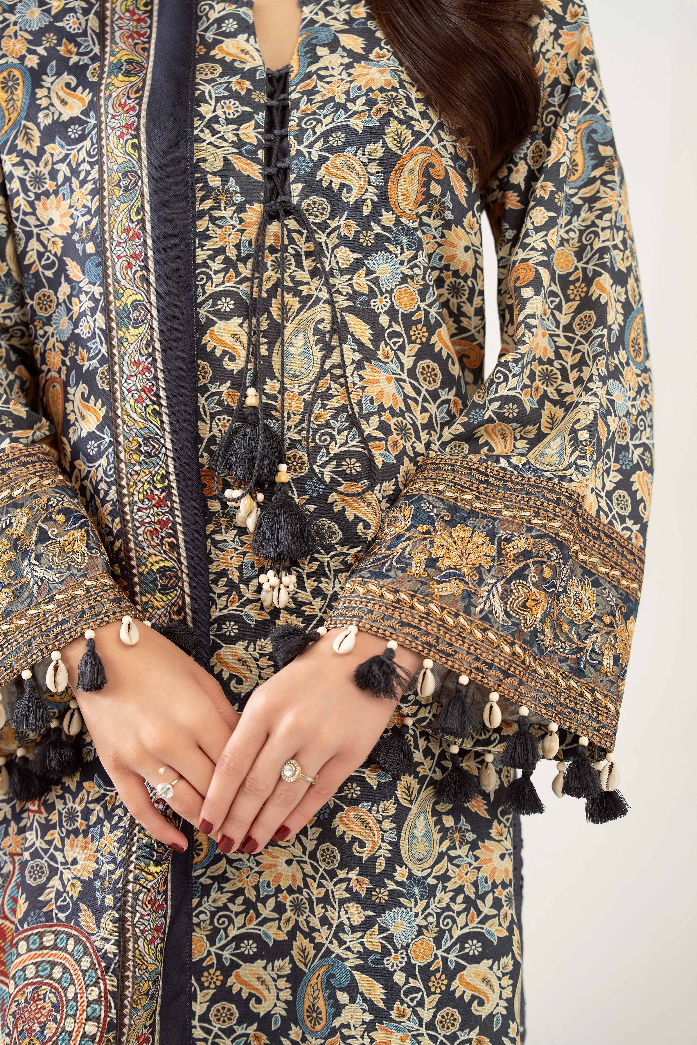3 Piece - Digital Printed Embroidered Suit - 42502578 for Women - Unstitched Collection | Nishat | Shop Online