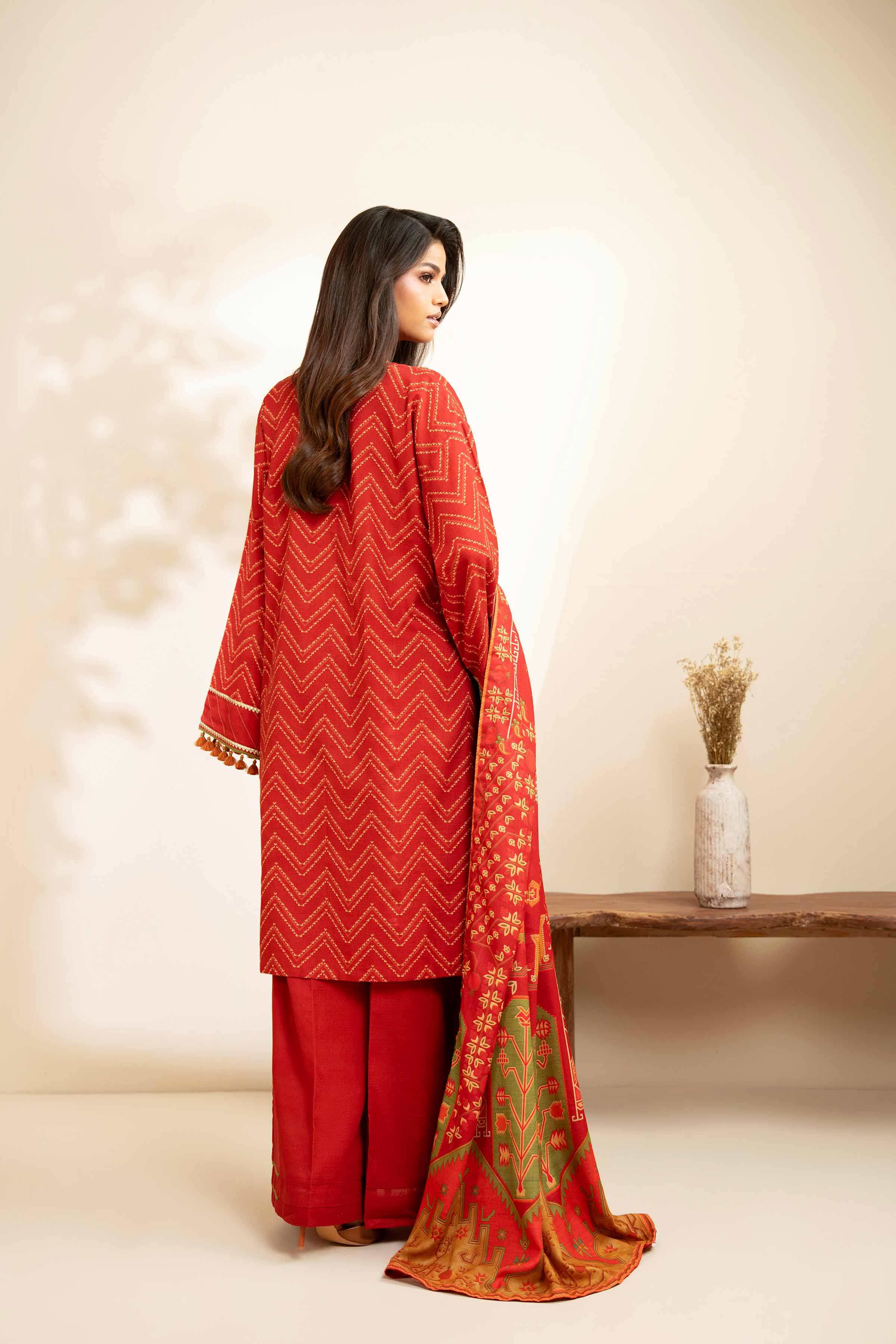 3 Piece - Digital Printed Embroidered Suit - 42502579 for Women - Unstitched Collection | Nishat | Shop Online