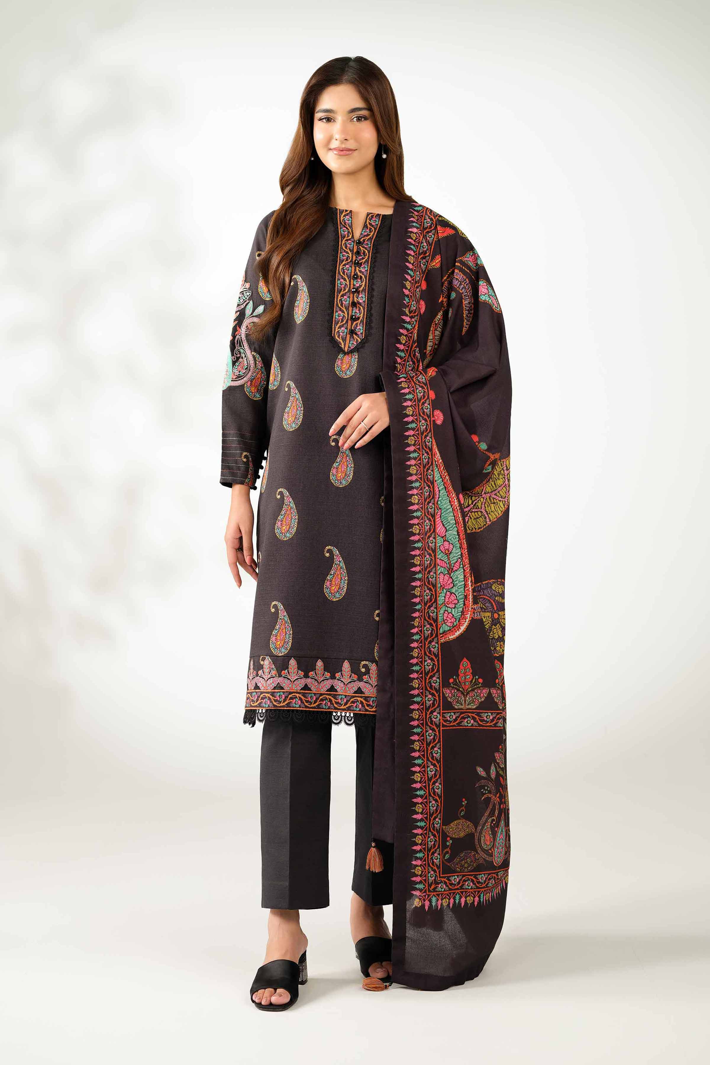 3 Piece - Digital Printed Embroidered Suit - 42502580 for Women - Unstitched Collection | Nishat | Shop Online